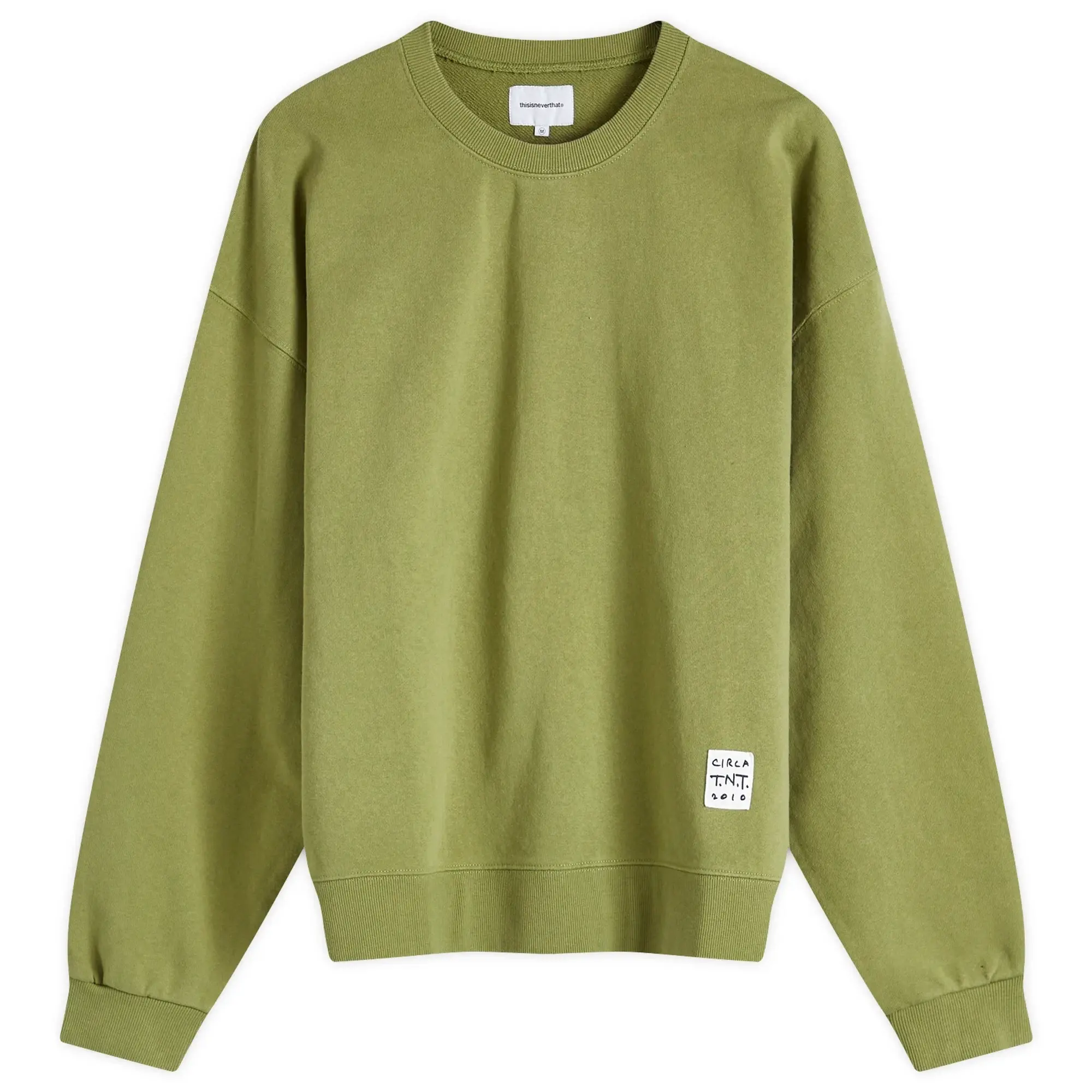 thisisneverthat Men's TNT Faded Crew Sweat Moss
