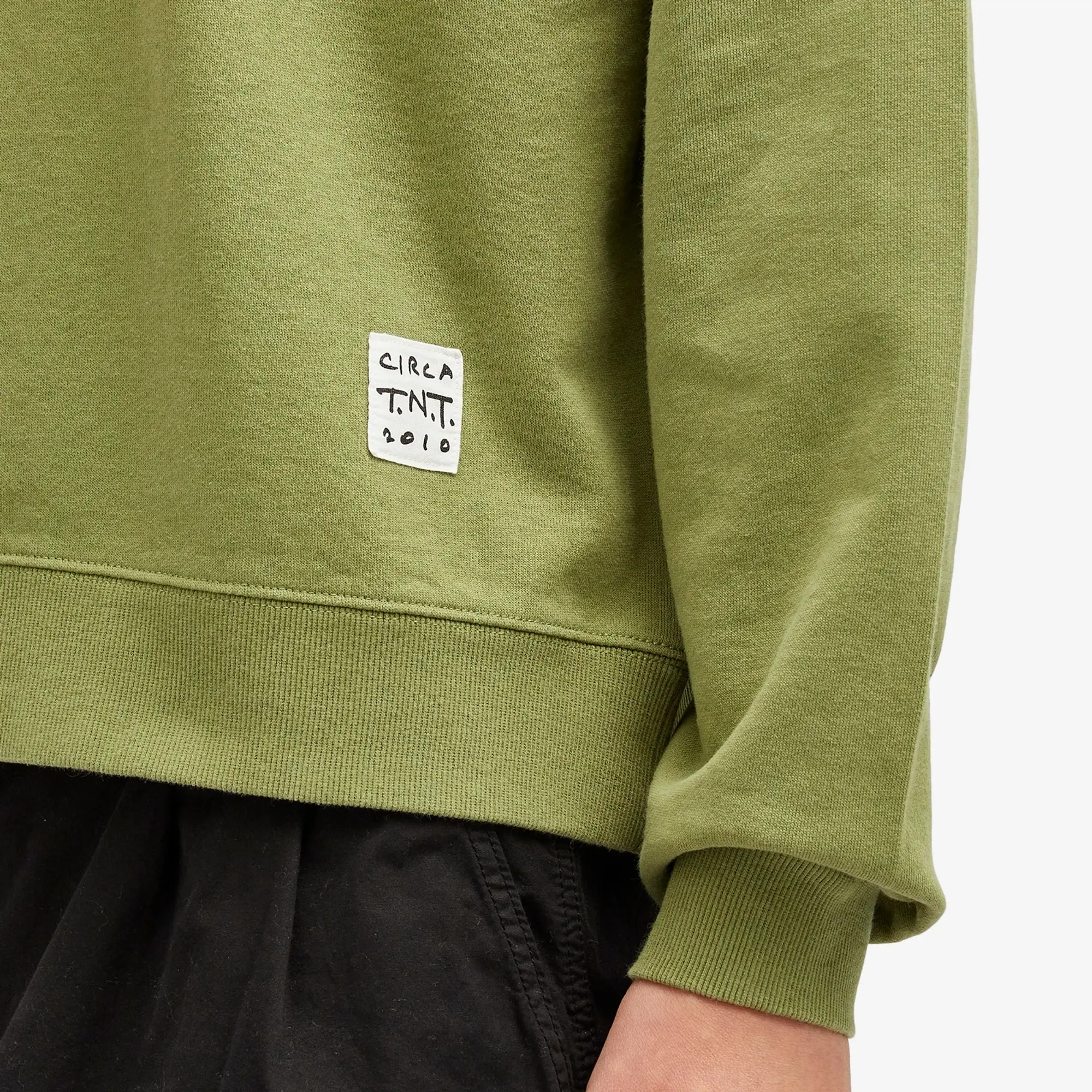 thisisneverthat Men's TNT Faded Crew Sweat Moss