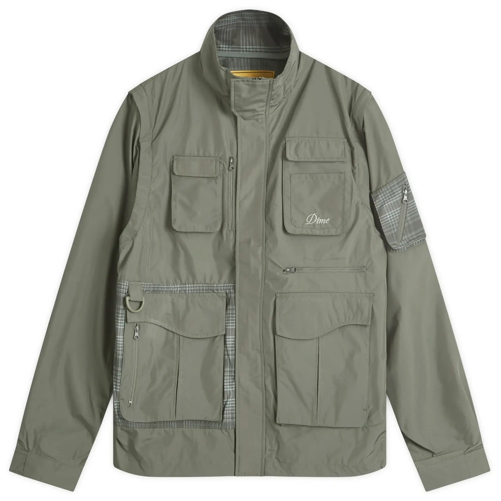 Dime Men's Zip-Off Fishing Jacket Olive