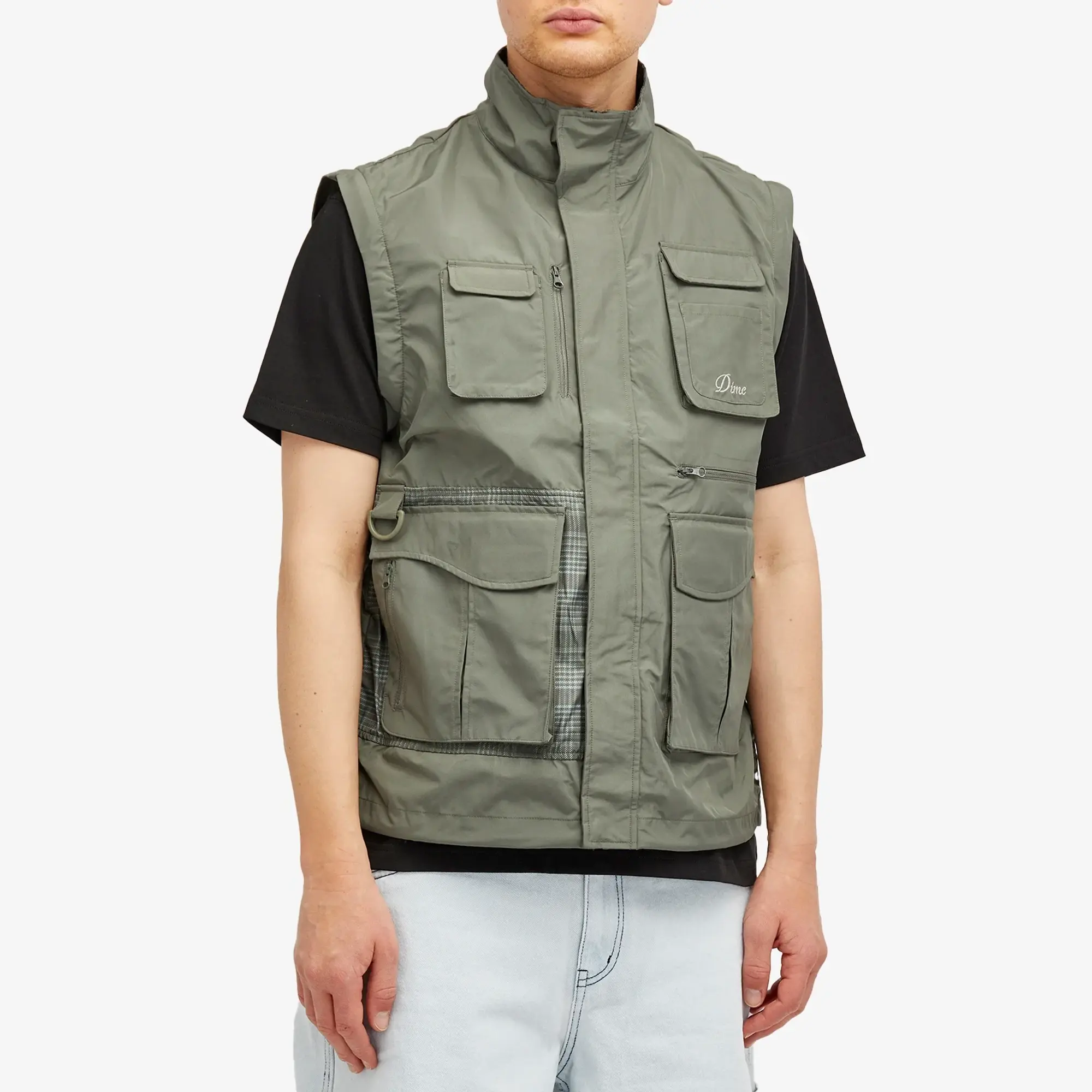 Dime Men's Zip-Off Fishing Jacket Olive