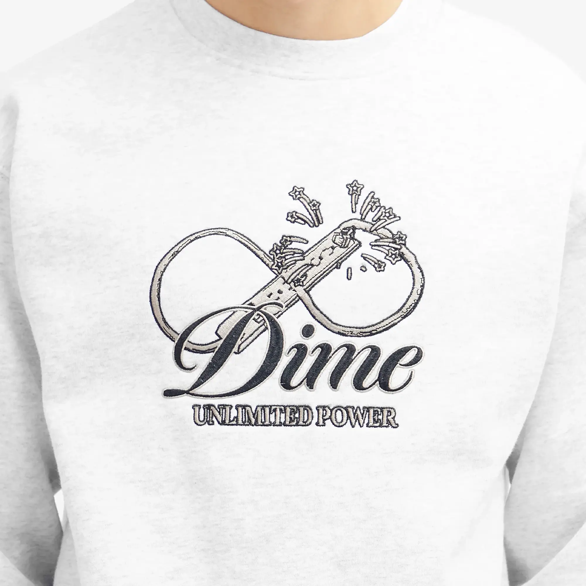 Dime Men's Cursive Power Sweatshirt Ash
