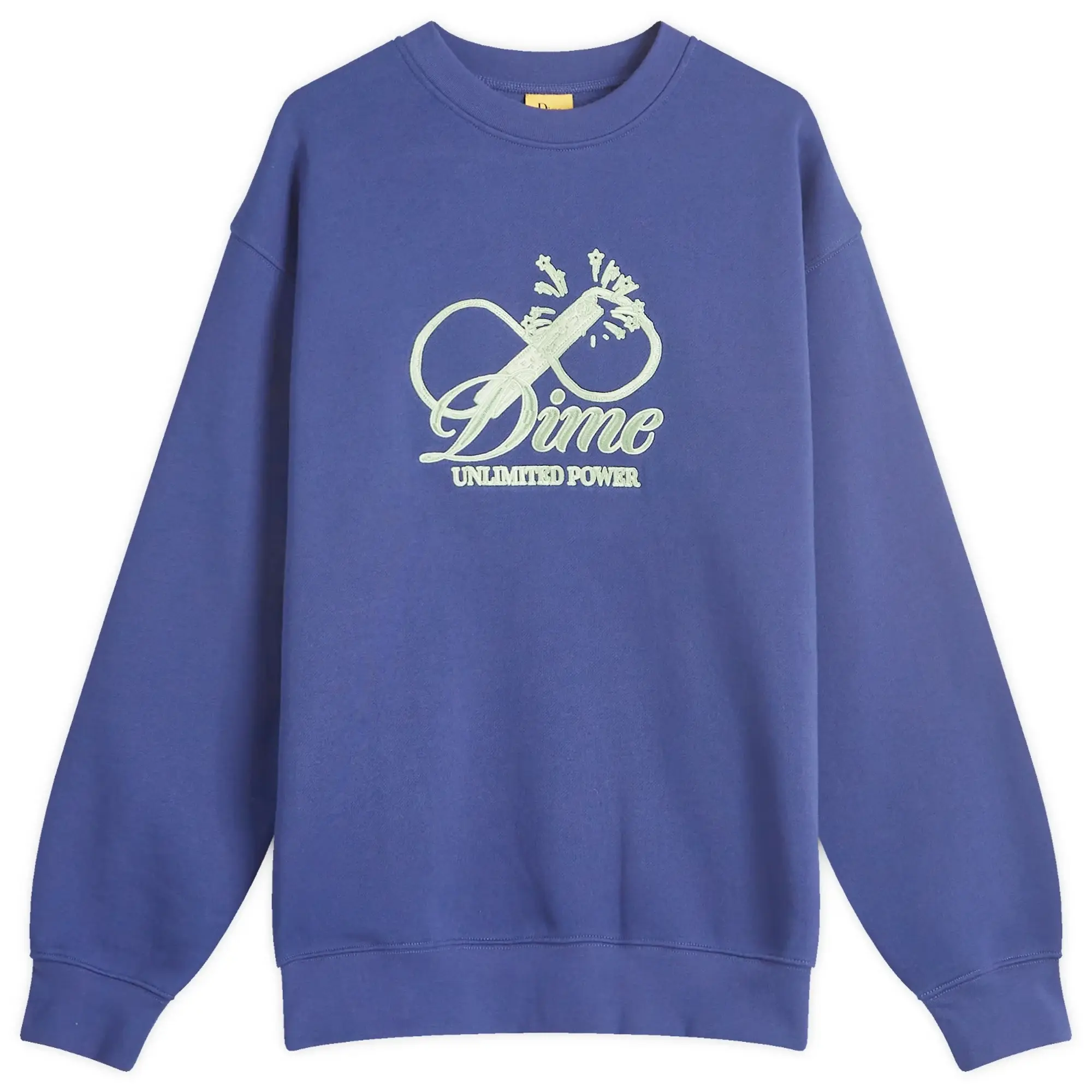 Dime Men's Cursive Power Sweatshirt Night Blue