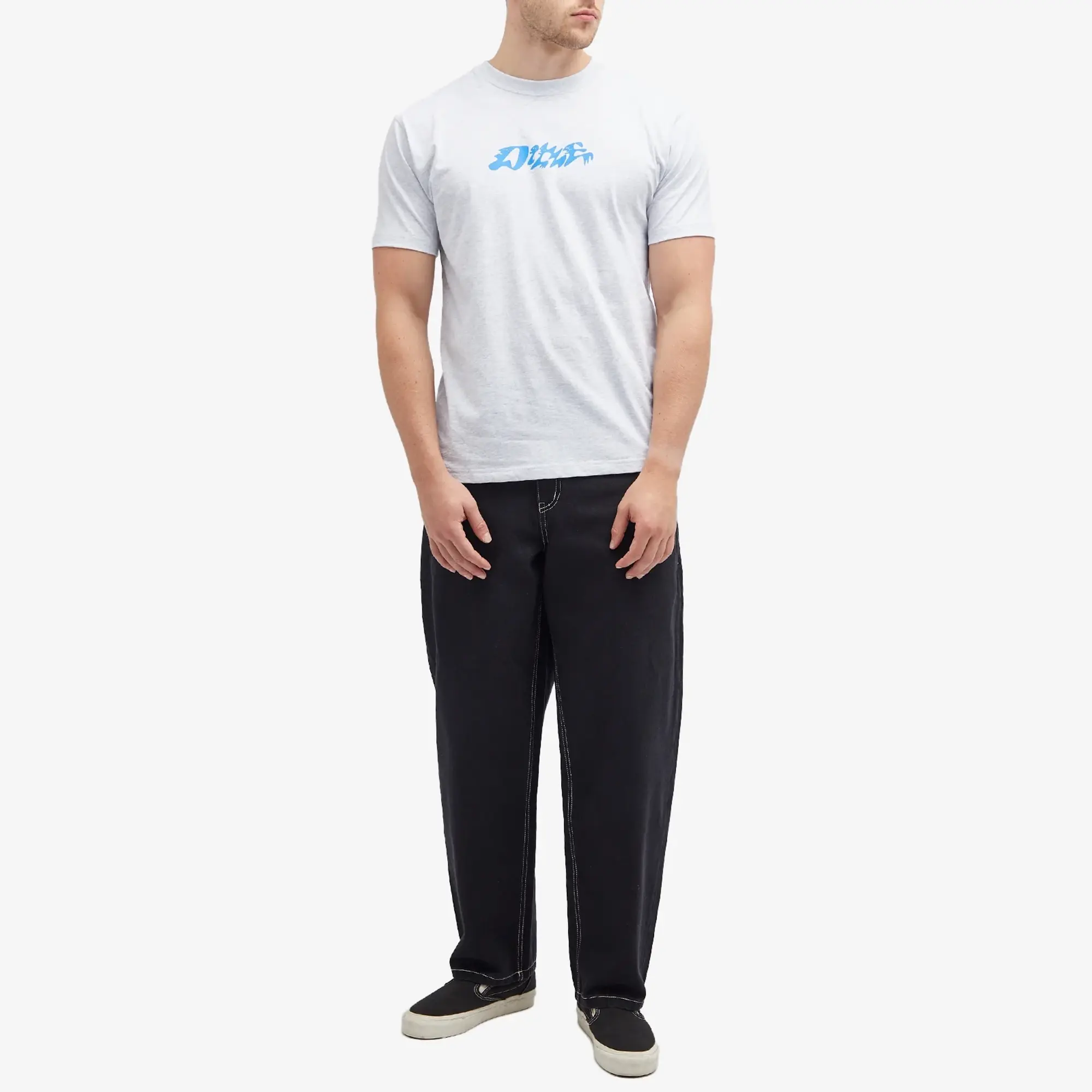 Dime Men's Happy T-Shirt Ash