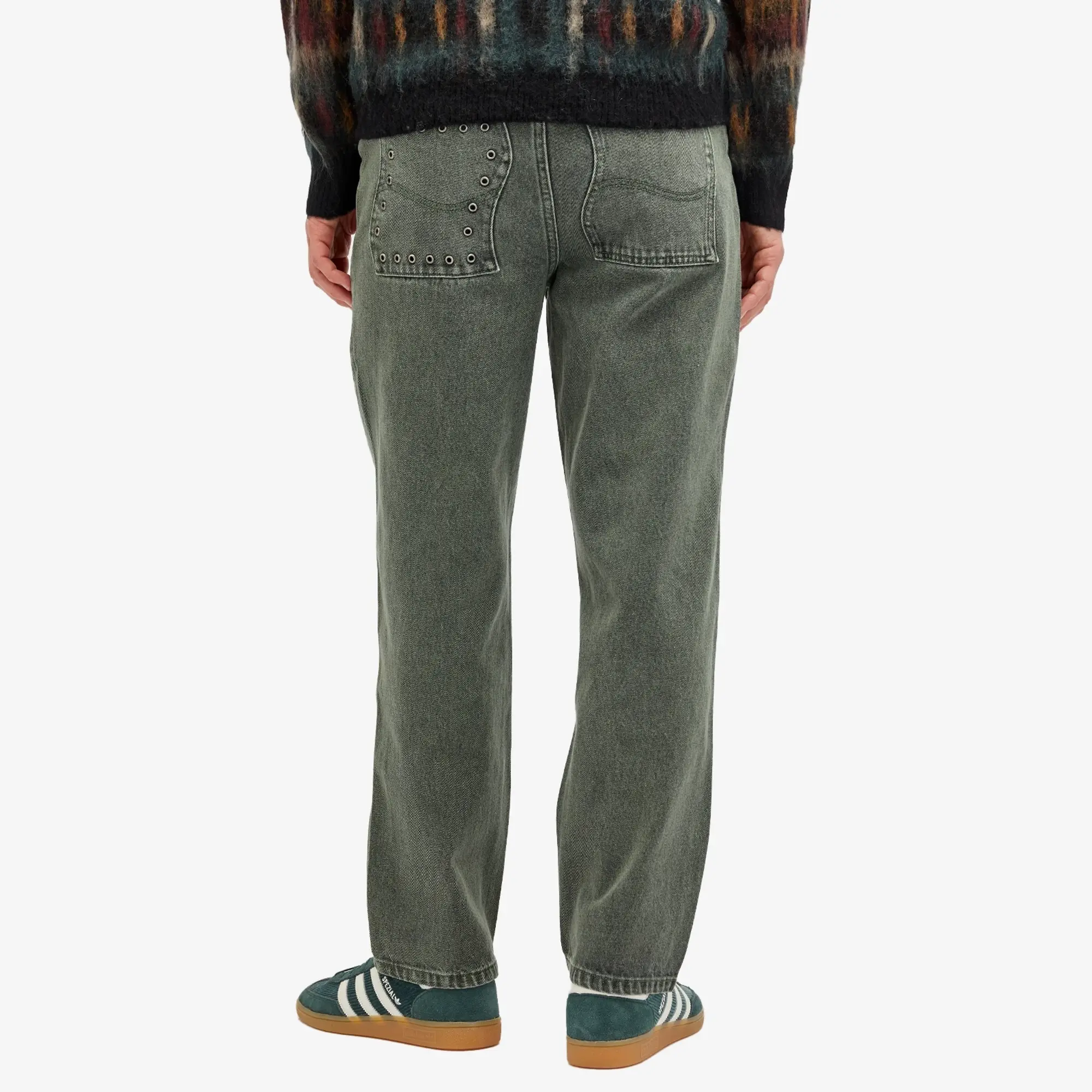 Dime Men's Classic Relaxed Denim Pants Faded Green