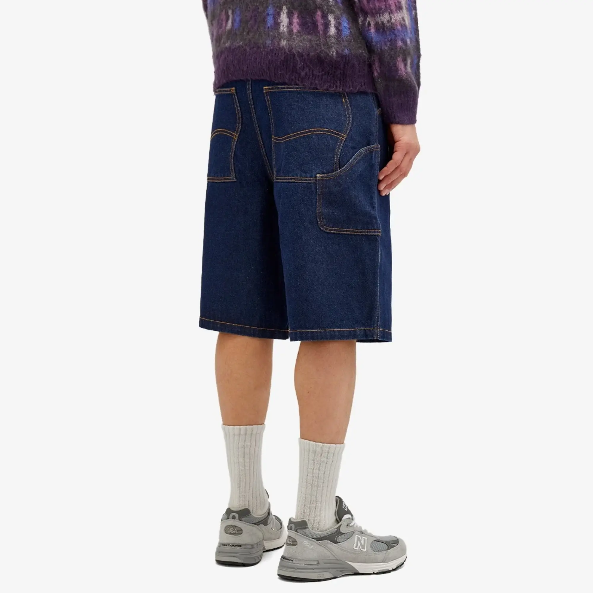 Dime Men's Classic Denim Shorts Indigo