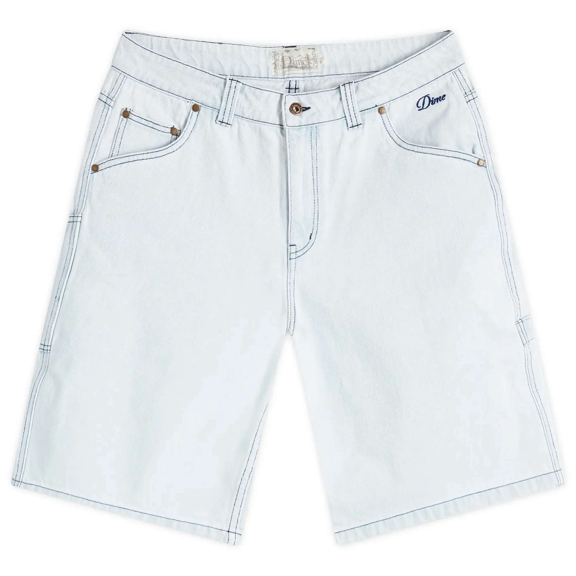 Dime Men's Classic Denim Shorts Faded Blue
