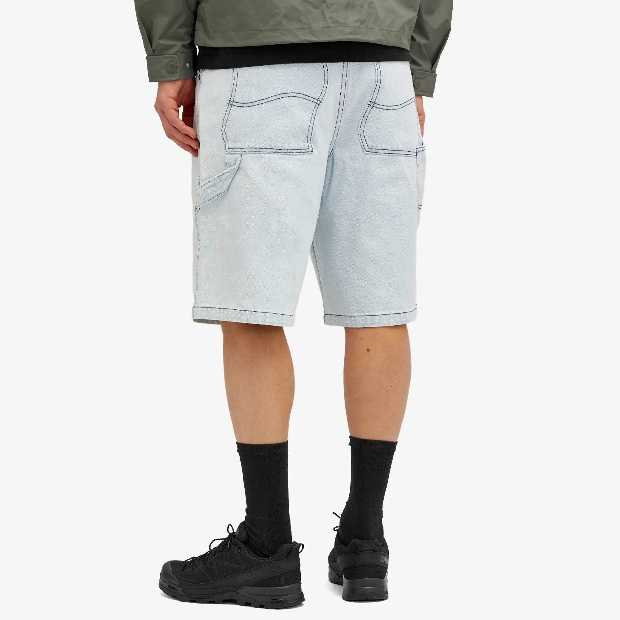 Dime Men's Classic Denim Shorts Faded Blue