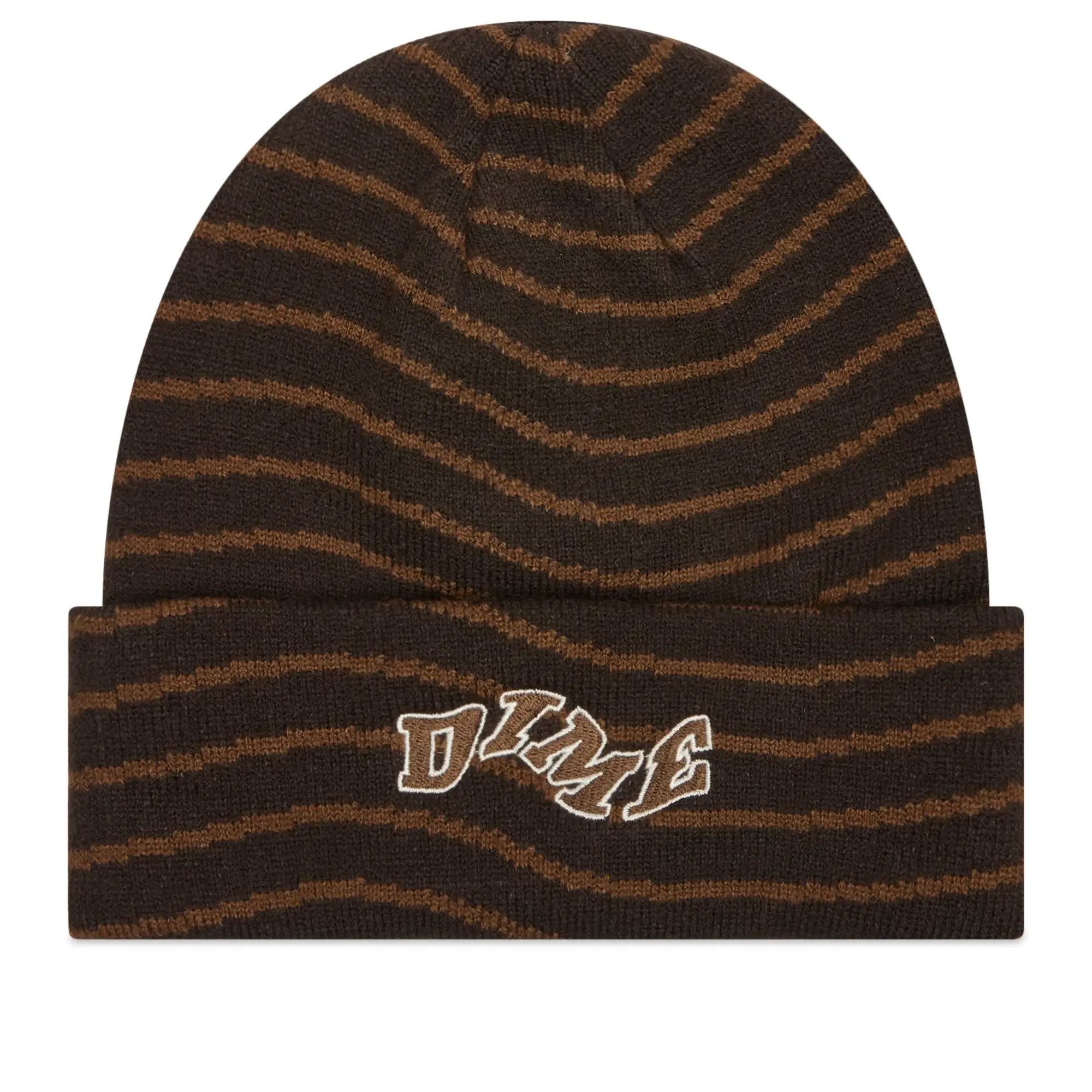 Dime Men's College Wave Cuff Beanie Black