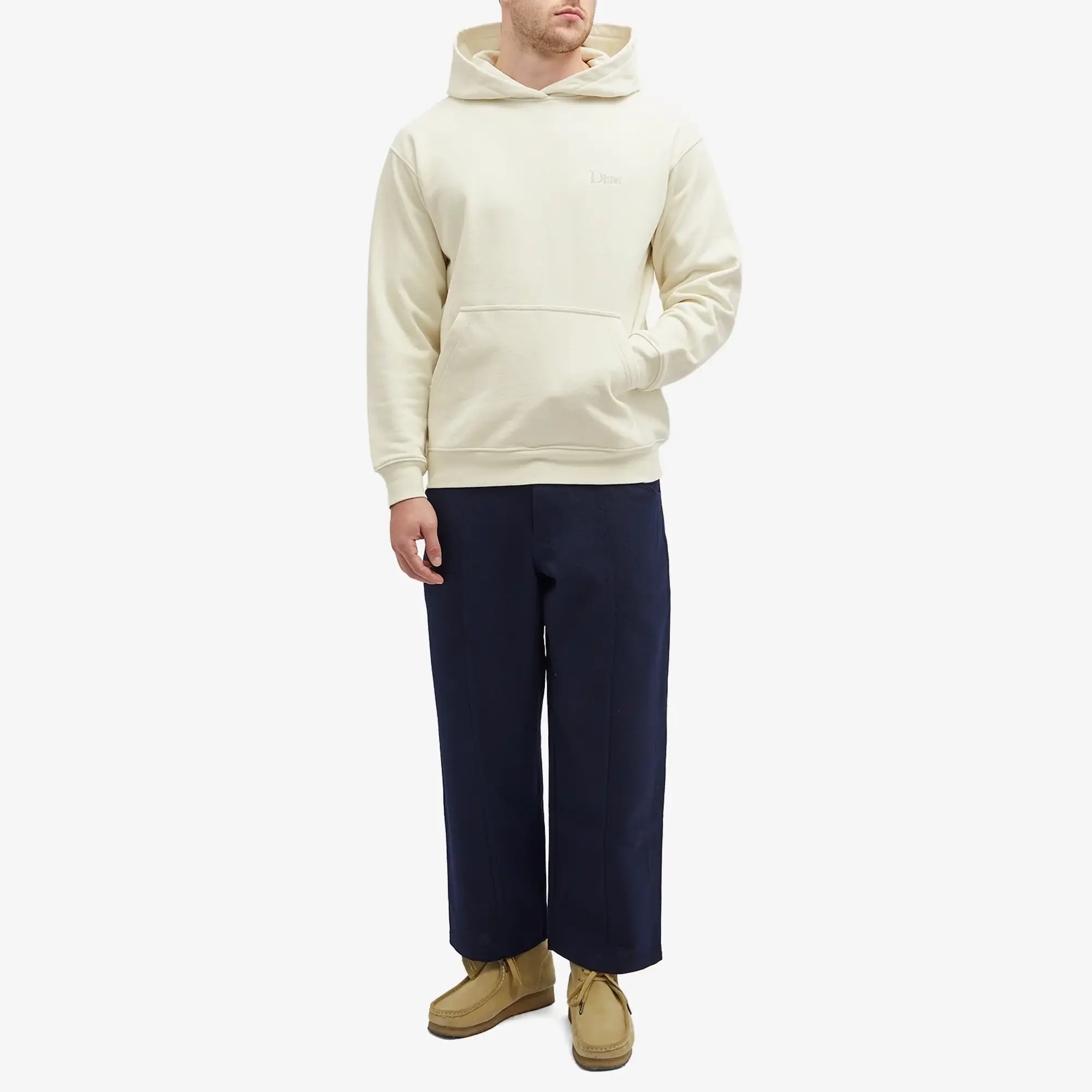Dime Men's Classic Small Logo Hoodie Natural