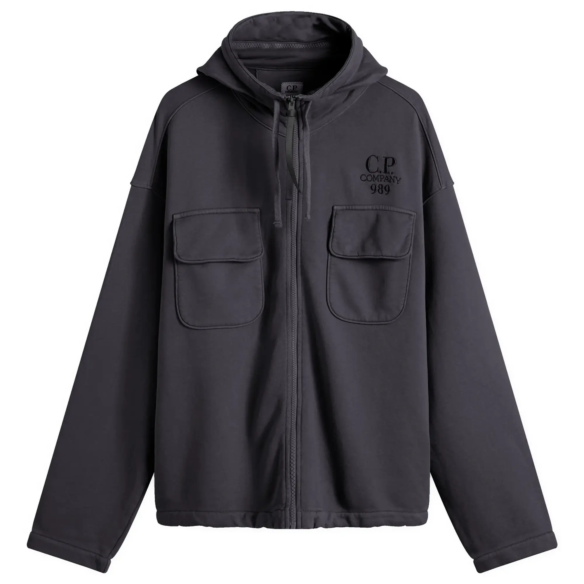 C.P. Company Men's Hooded Utility Sweatshirt Black Sand