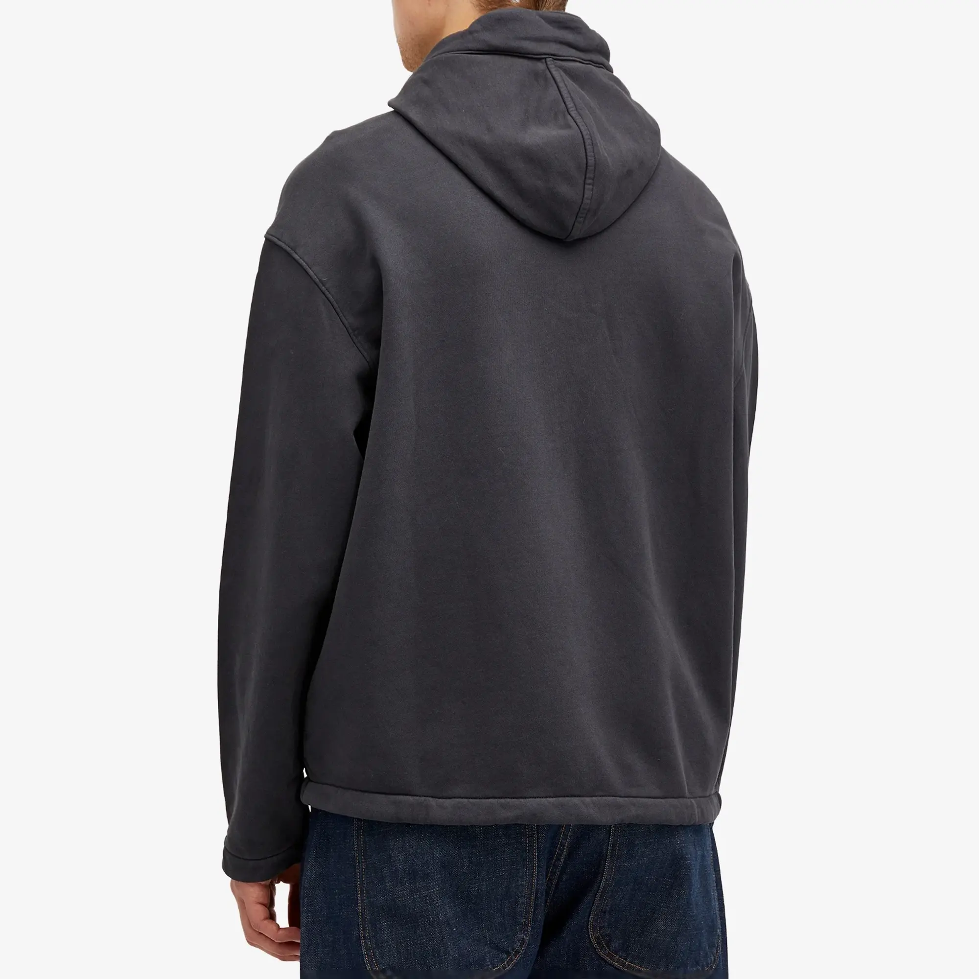 C.P. Company Men's Hooded Utility Sweatshirt Black Sand