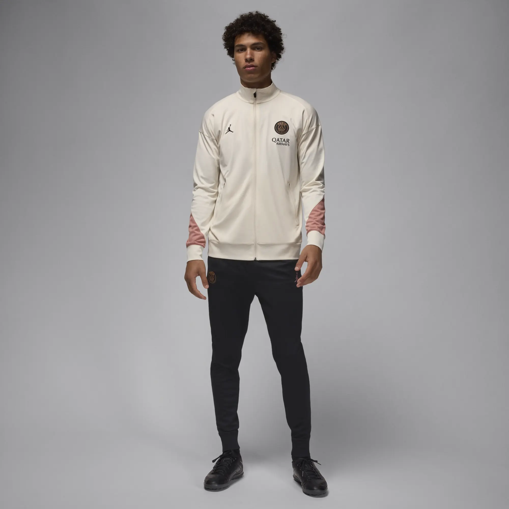 Nike Jordan Paris Saint Germain Tracksuit Dri-Fit Strike 3Rd - Pale Ivory/Rust Pink/Black - ['White']