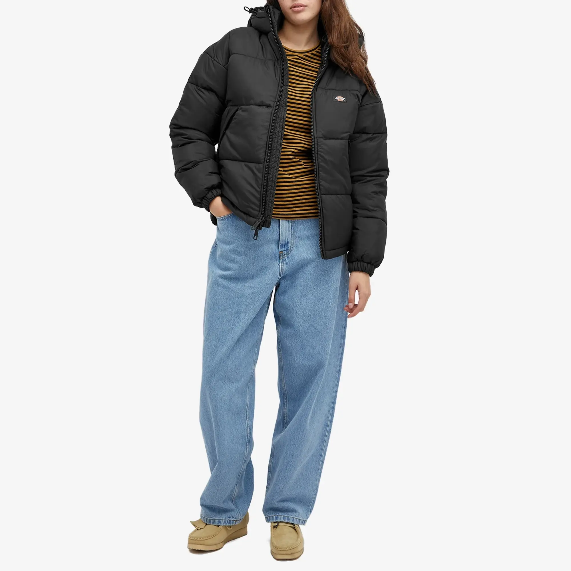 Dickies Women's Alatna Oversized Puffer Jacket Black