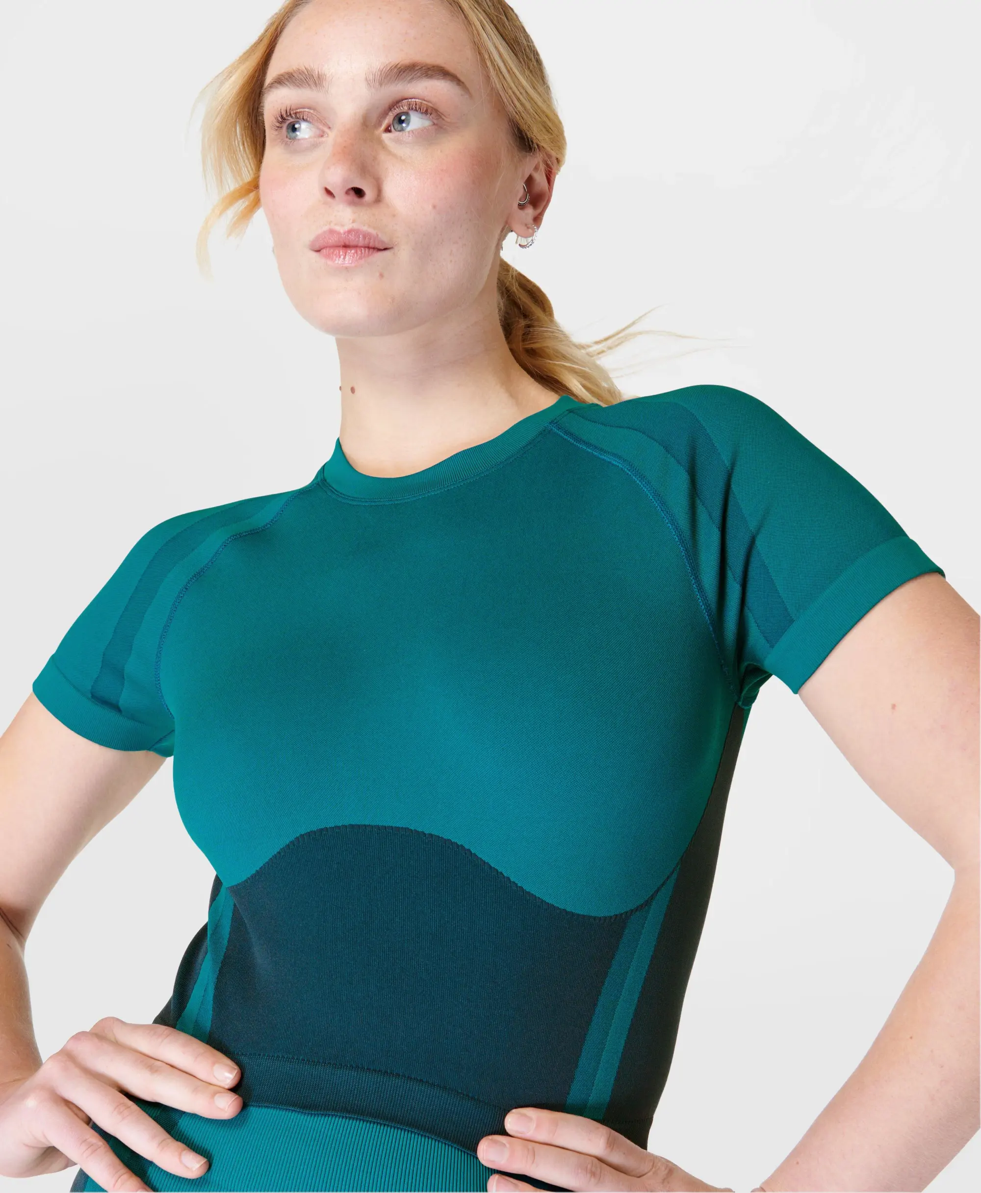 Sweaty Betty Silhouette Sculpt Seamless Short Sleeve Top