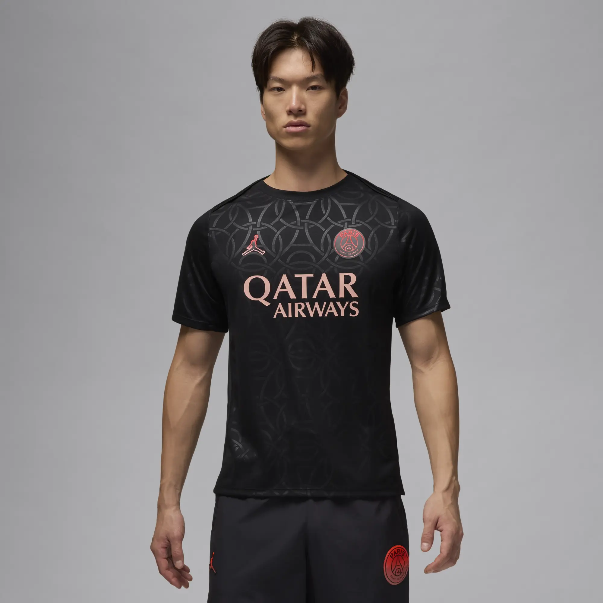 Nike Jordan PSG Jordan Third Pre Match Top - Black