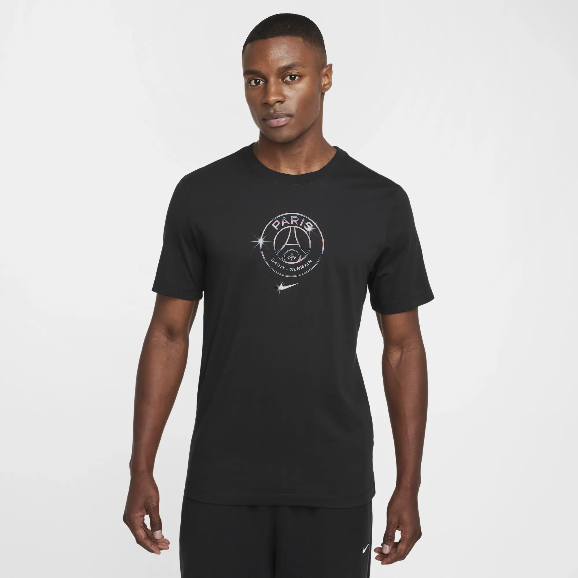 PSG Nike Crest T-Shirt - Black