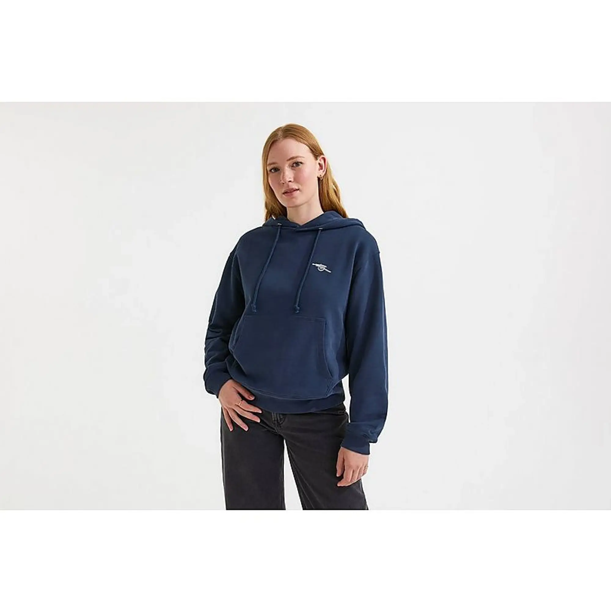 Arsenal Womens Essentials Navy Cannon Hoodie, Multicolor