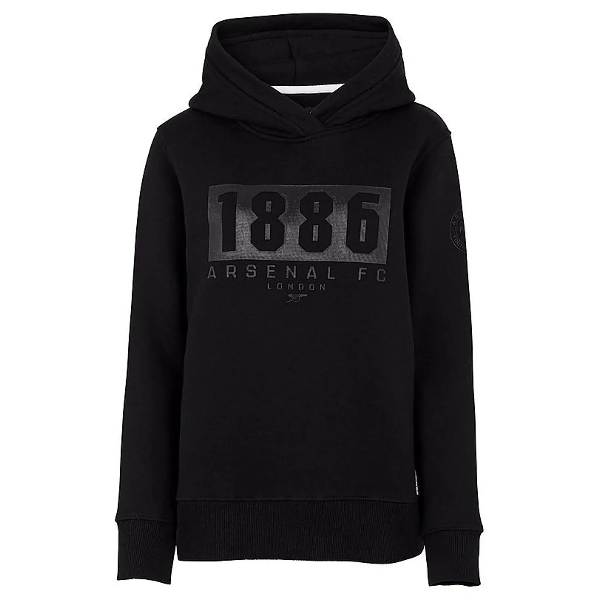 Arsenal Womens 1886 Black Box Print Hoodie, Multicolor