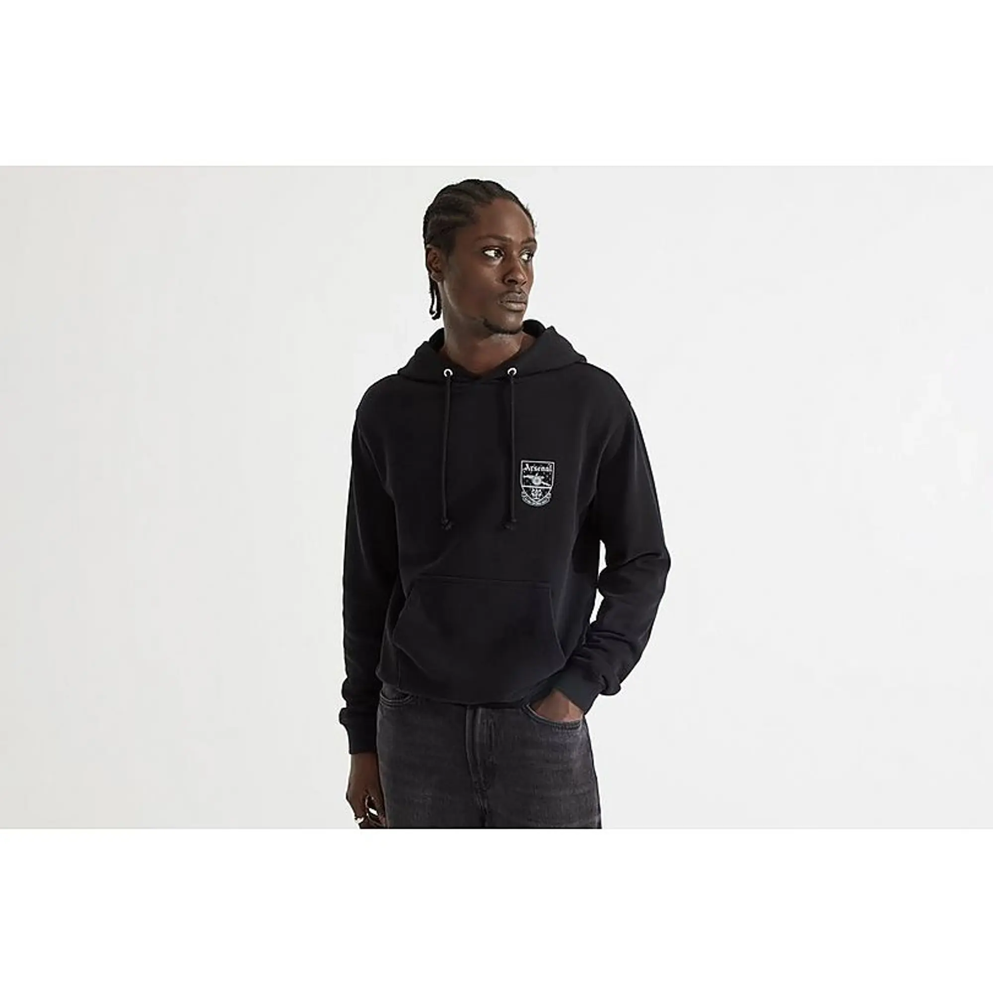 Arsenal Womens Ribbed Black Lounge Set, Multicolor