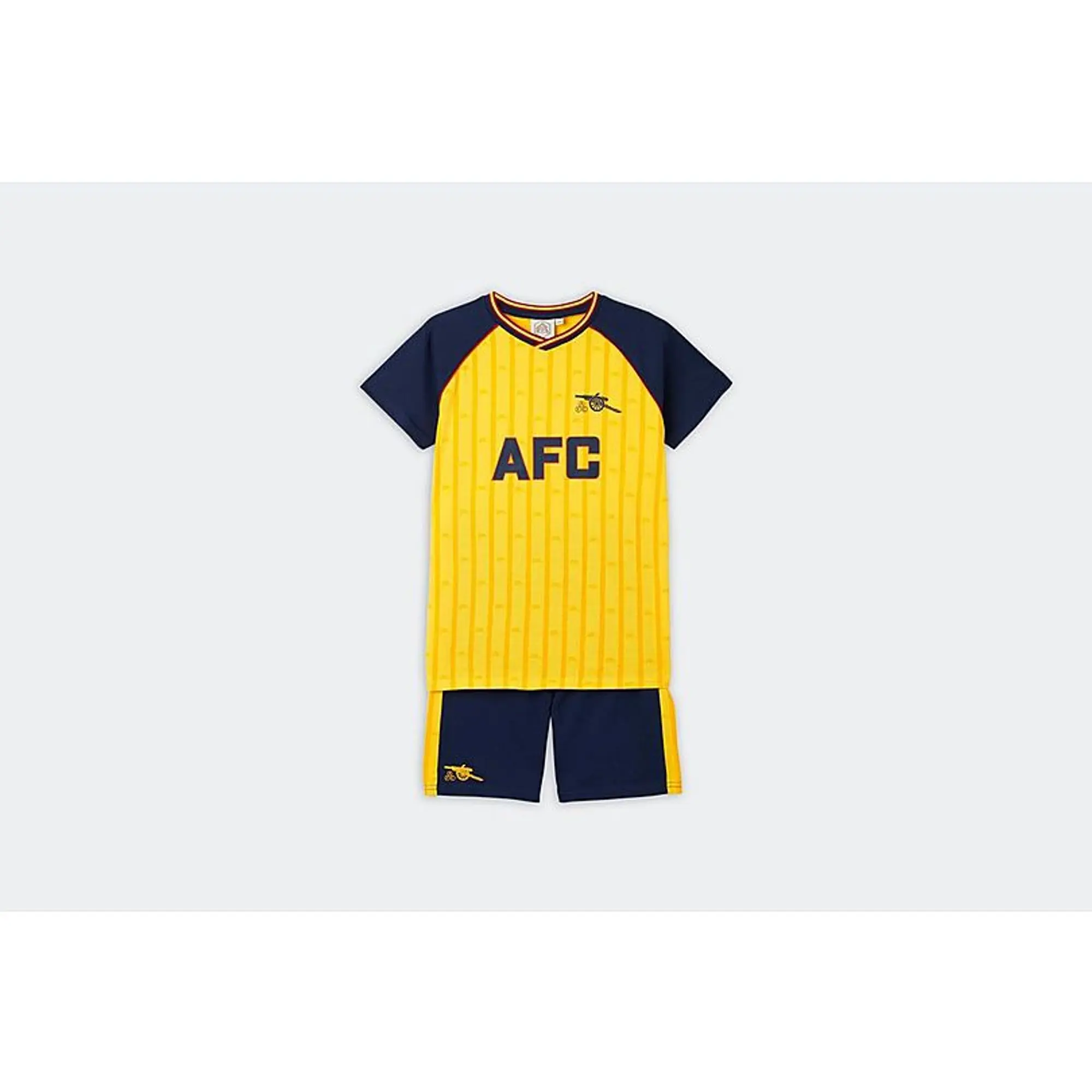 Arsenal Kids Retro 88-89 Away Shorts and T-Shirt Set, Multicolor