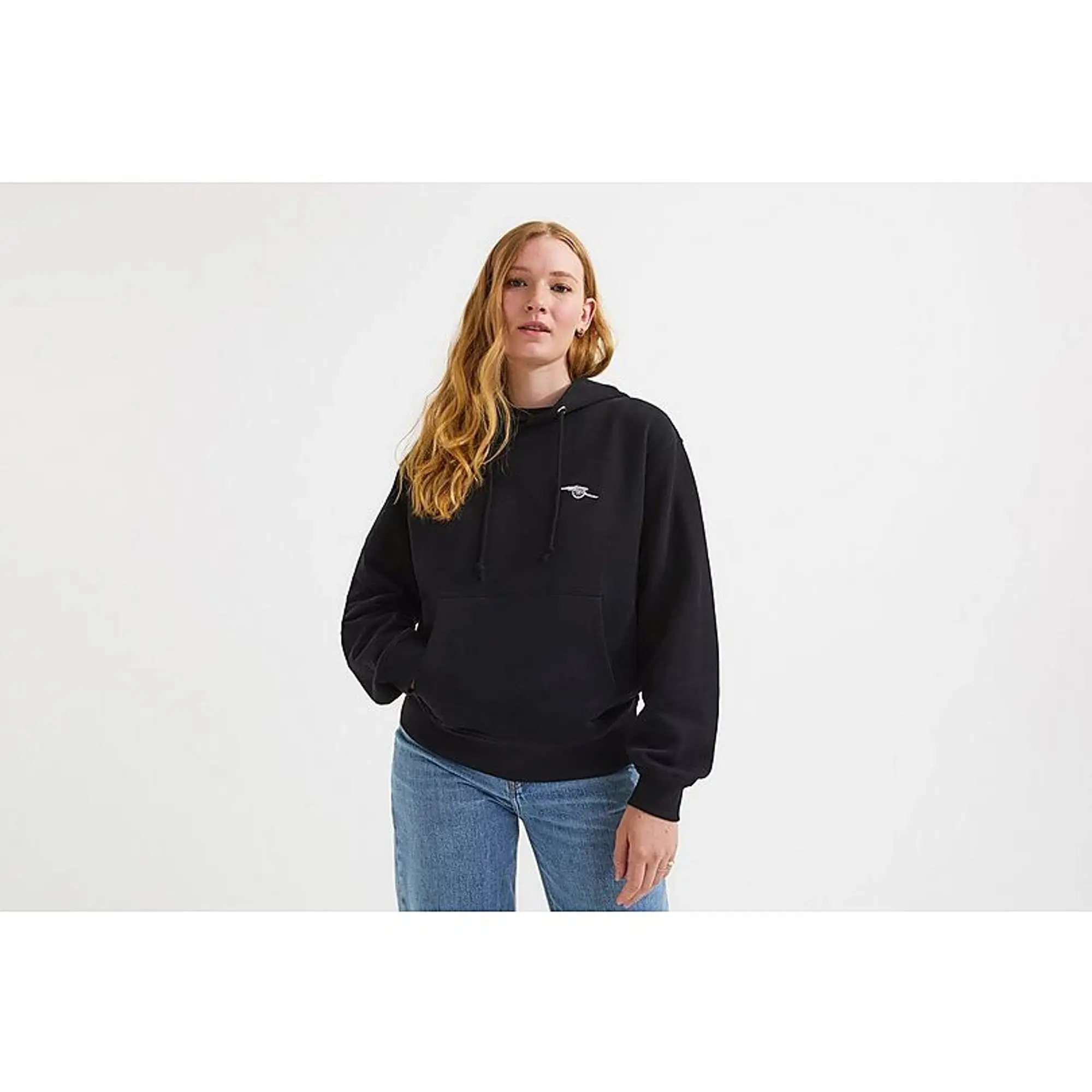 Arsenal Womens Essentials Black Cannon Hoodie, Multicolor