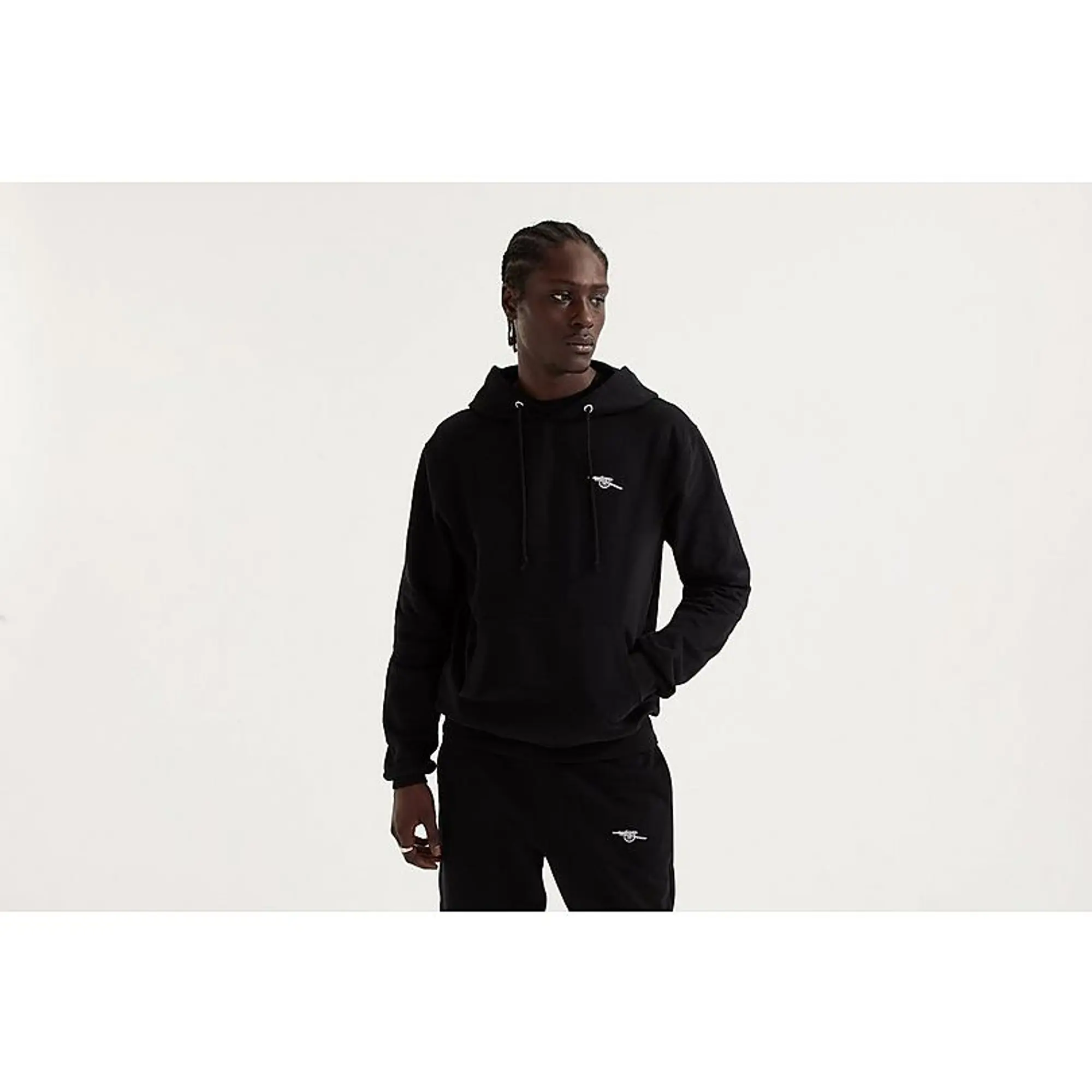 Arsenal Womens Essentials Black Cannon Hoodie, Multicolor