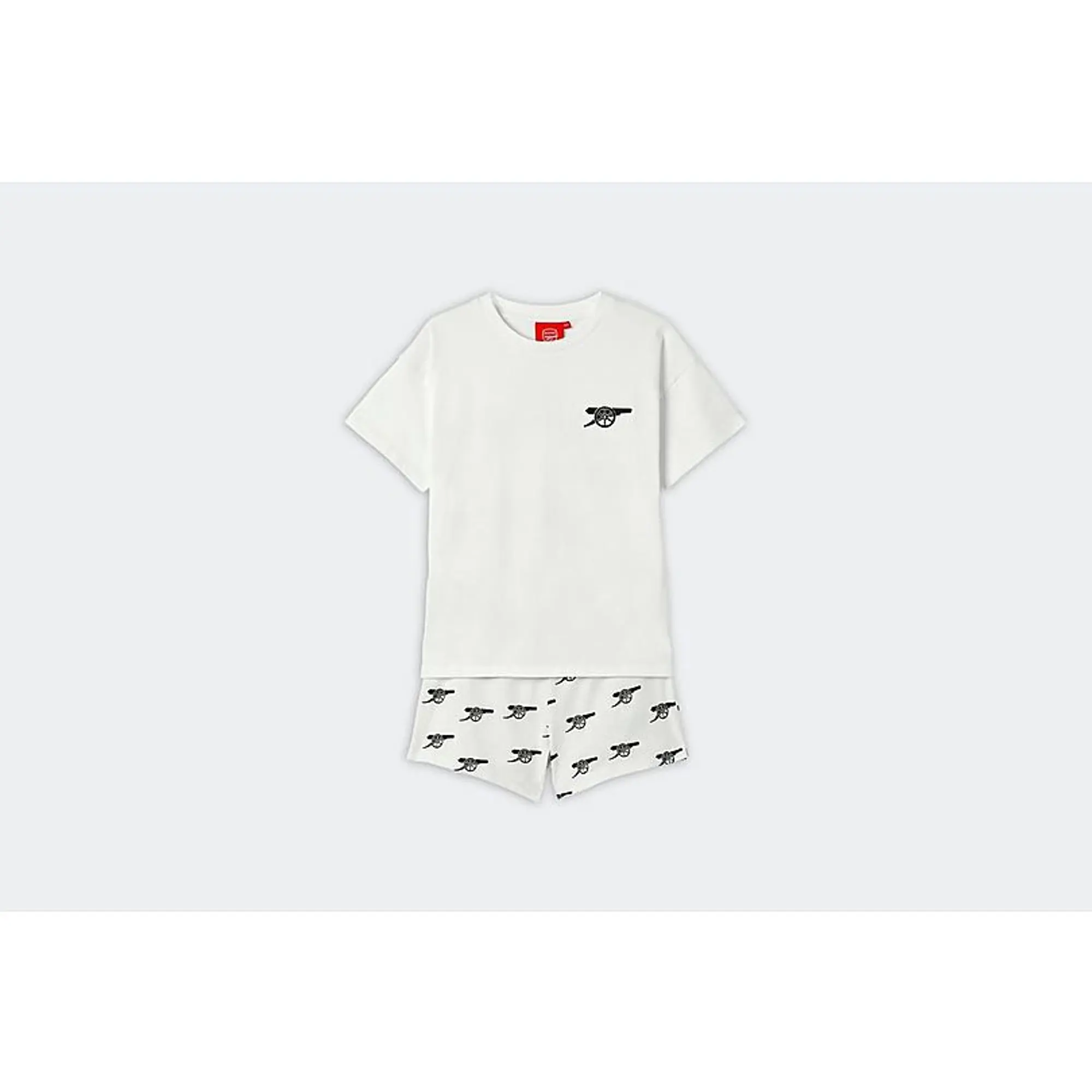 Arsenal Girls White Gunners Pyjamas, Multicolor
