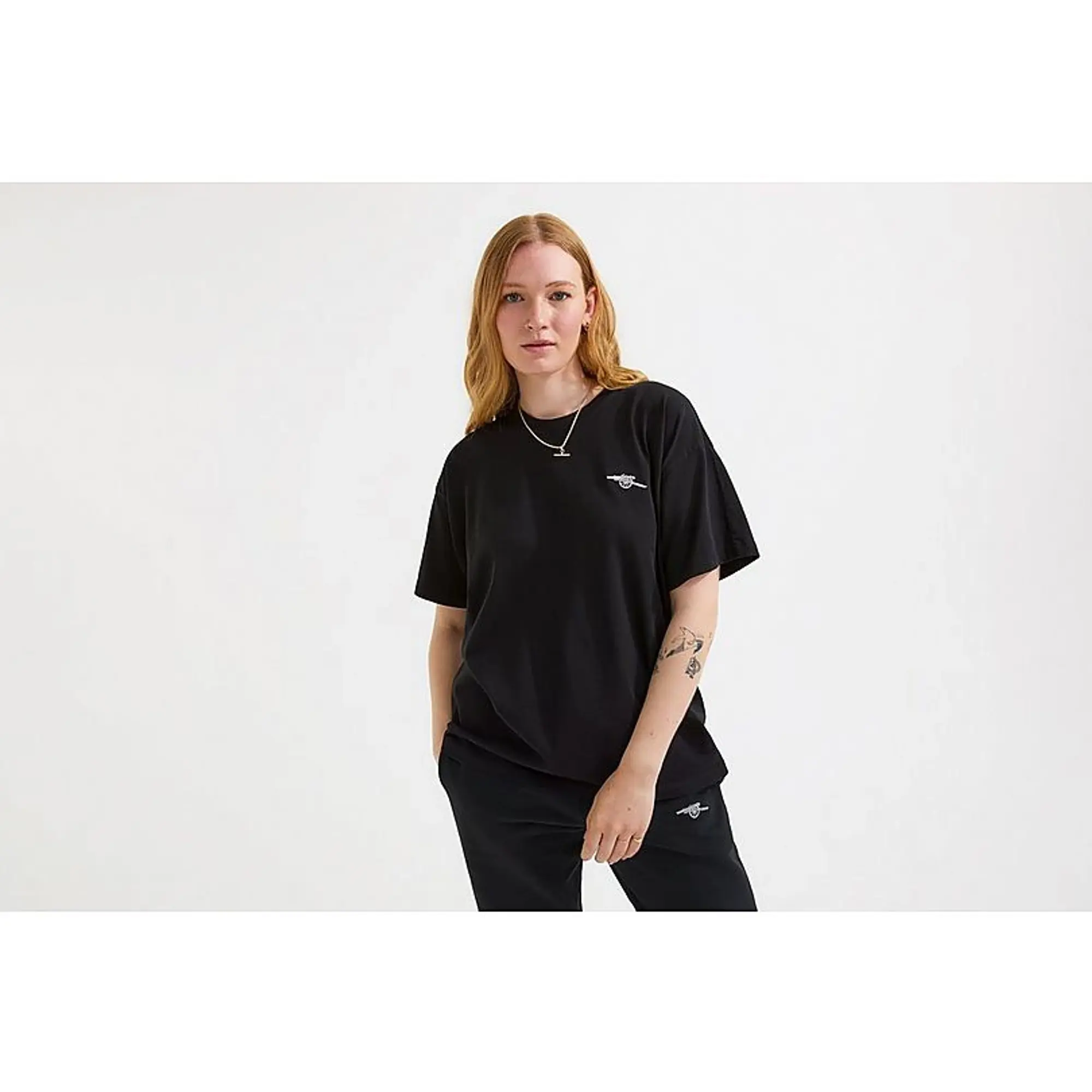 Arsenal Womens Essentials Black Cannon T-Shirt, Multicolor