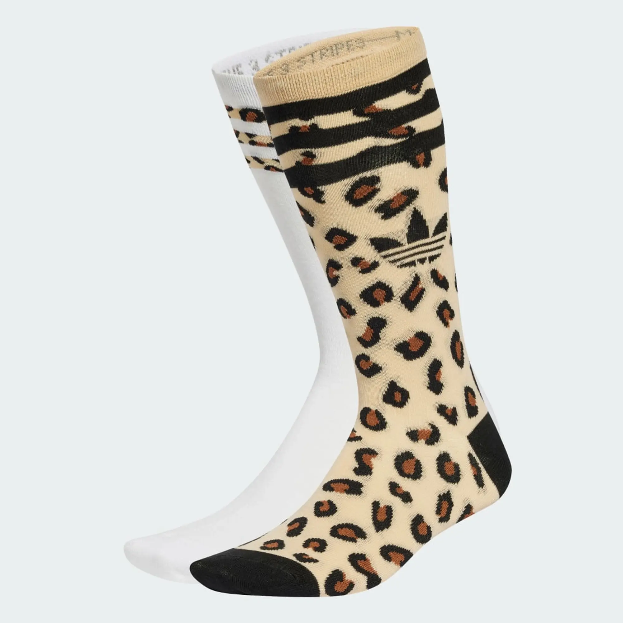 adidas Originals Unisex Leopard Crew Socks 2 Pairs