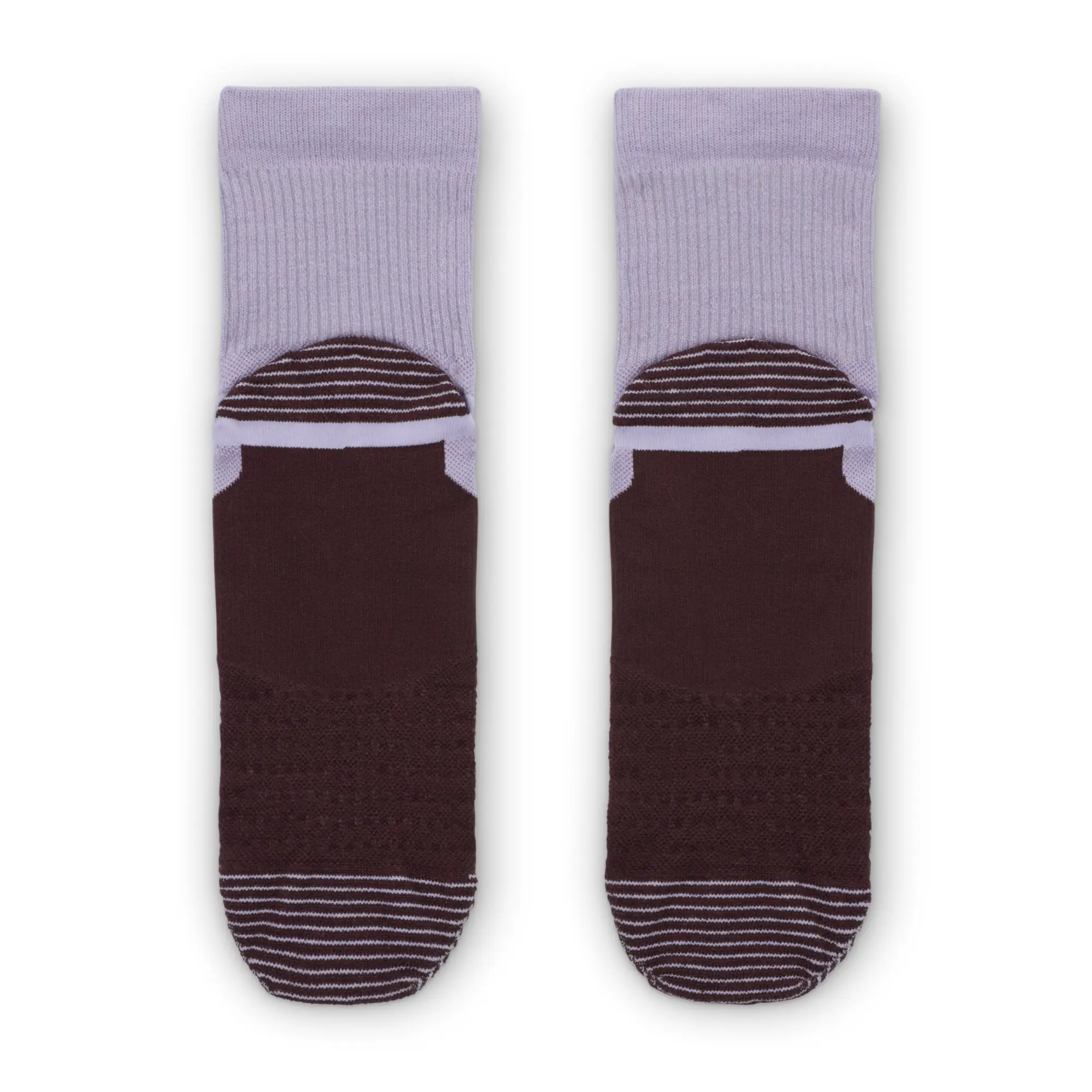 Nike Trail Crew Socks Hydrangeas/Burgundy/Silver
