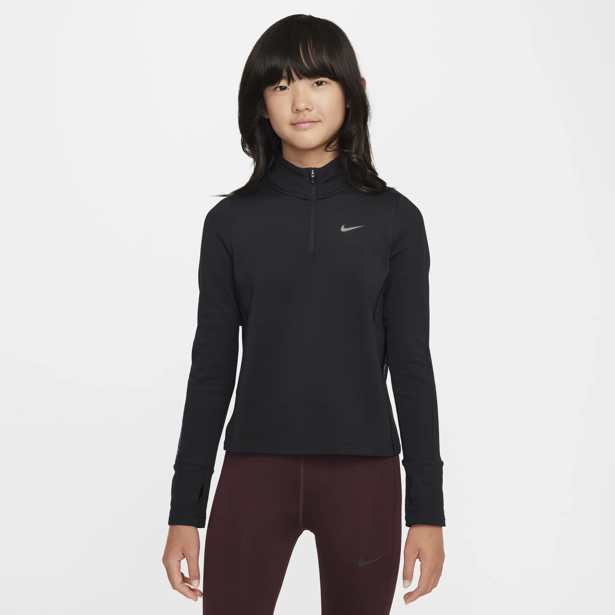 Nike Sportswear Older Kids Pro Therma FIT 1 2 Zip Training Top