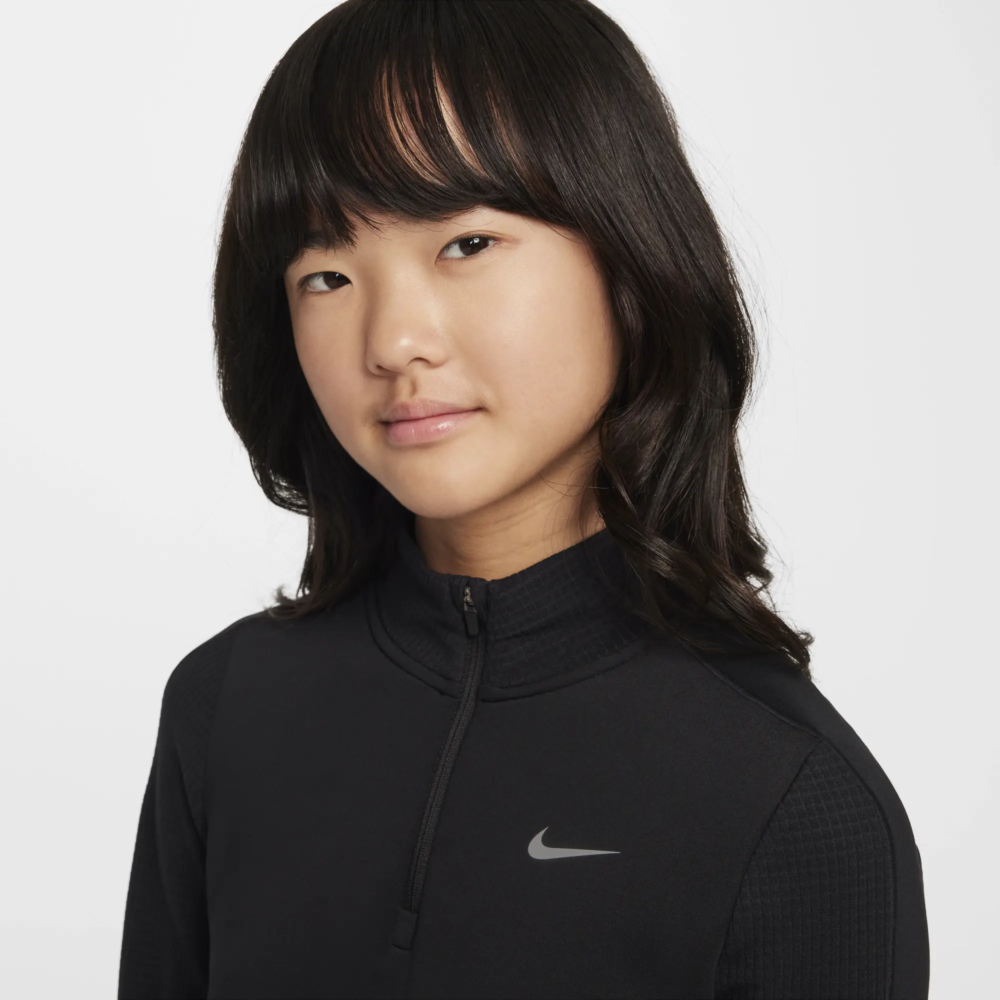 Nike Sportswear Older Kids Pro Therma FIT 1 2 Zip Training Top