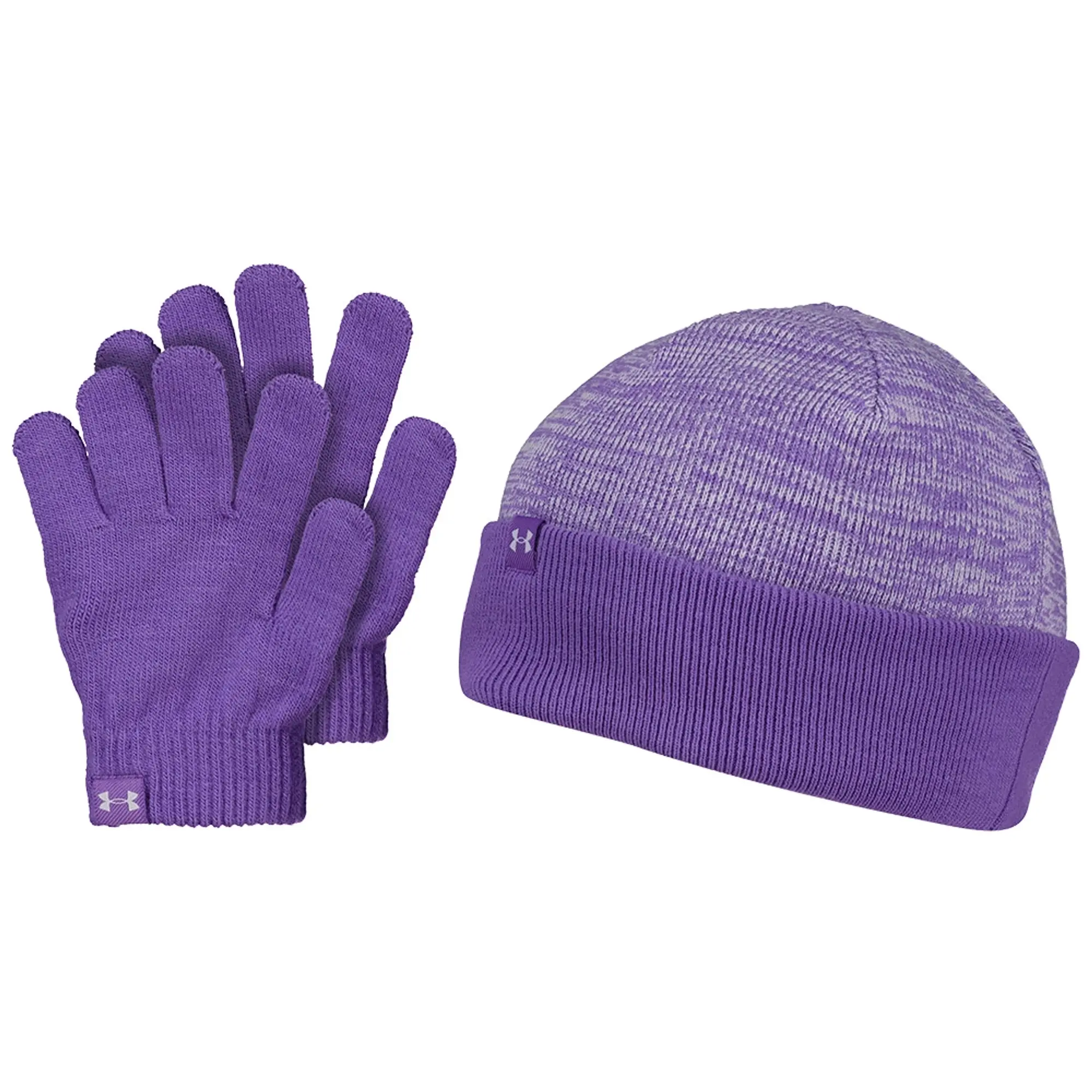 Girls'  Under Armour  Beanie/Glove Combo Lavish / Salt Purple / Lavish OSFM
