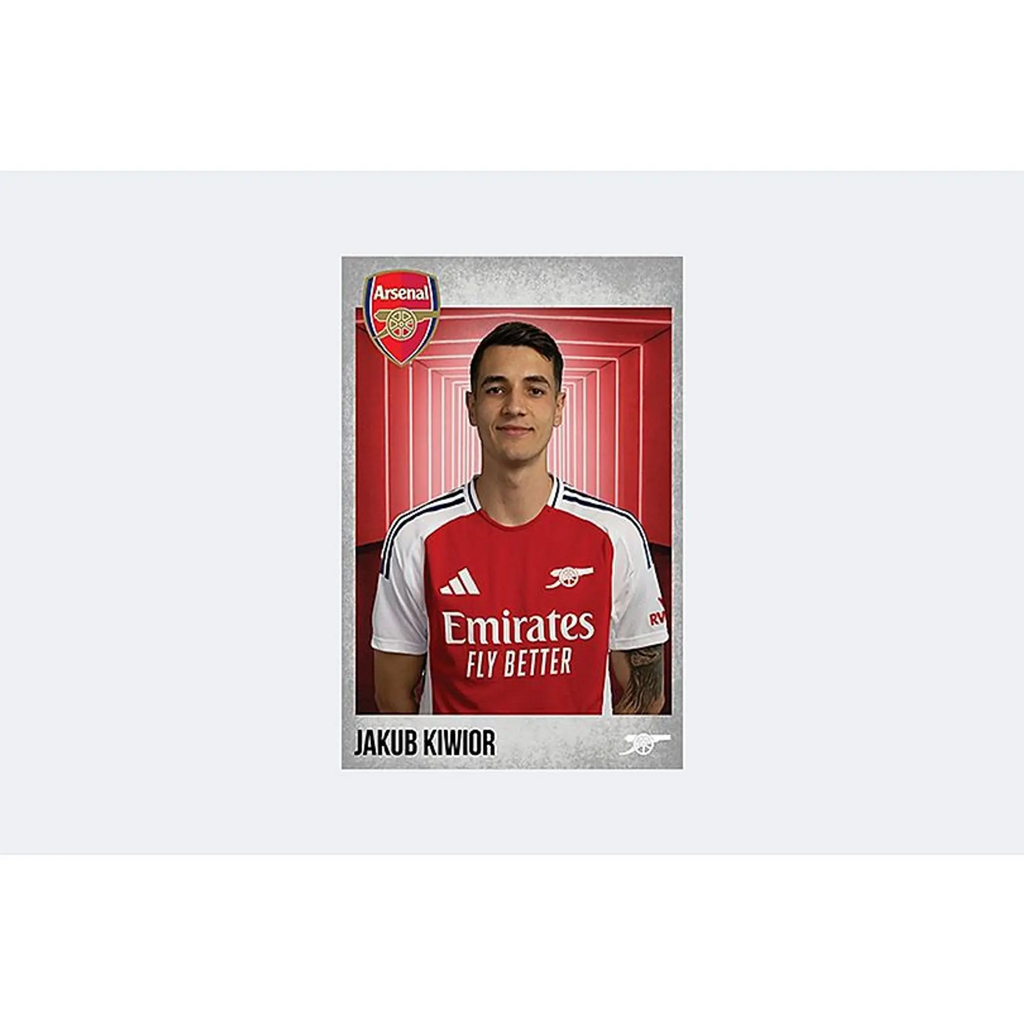 Arsenal 2024/25 Kiwior Headshot, Multicolor