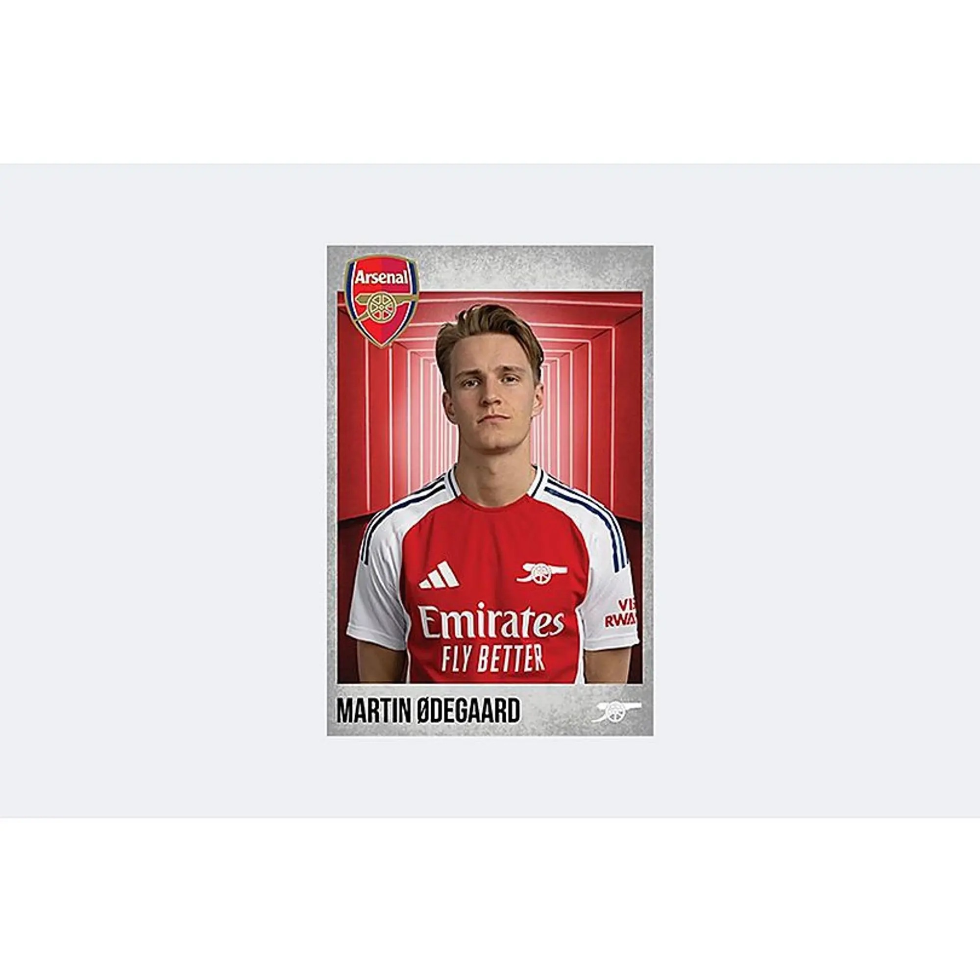 Arsenal 2024/25 Odegaard Headshot, Multicolor