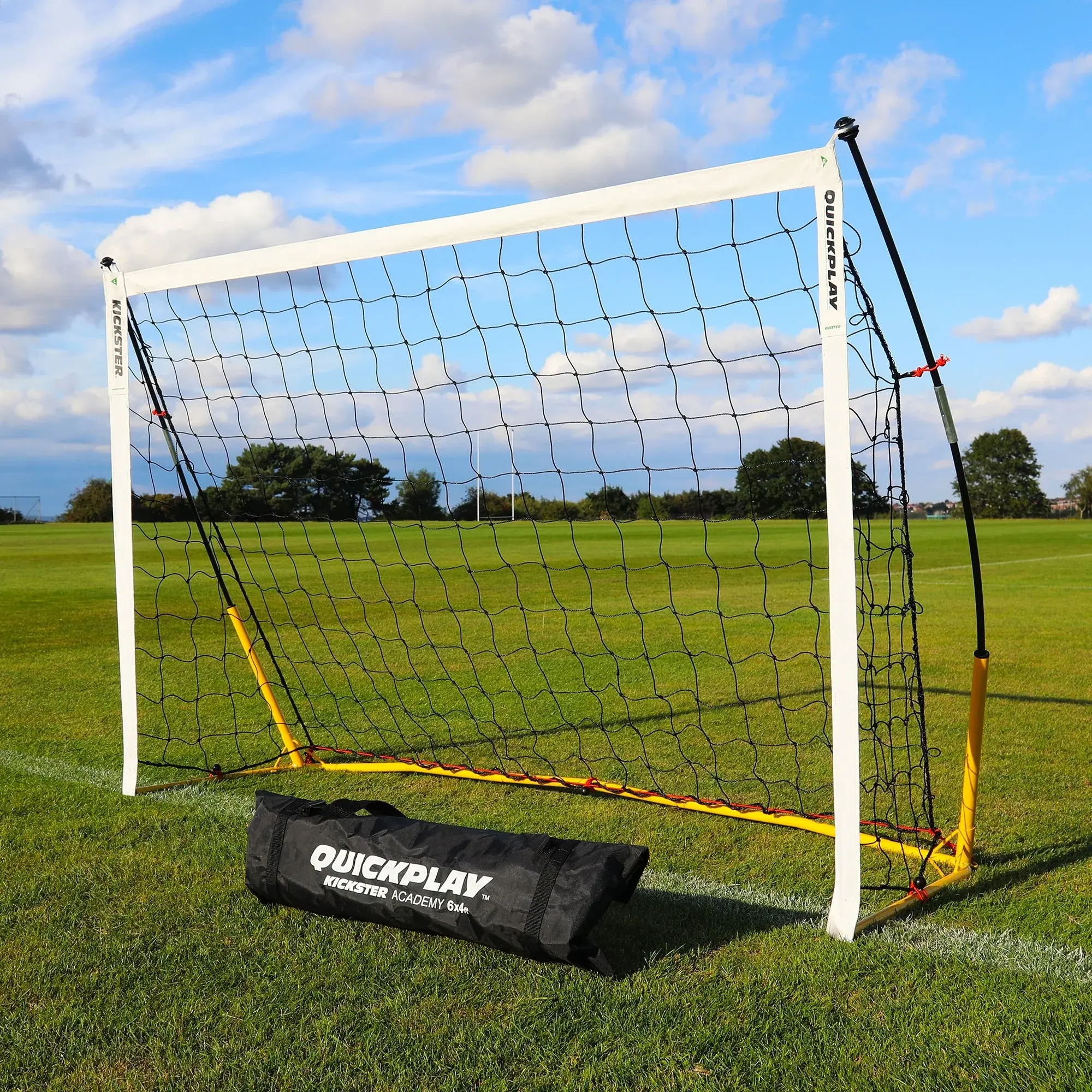 QUICKPLAY UK KICKSTER Portable Football Goal 8x5' (Yellow)