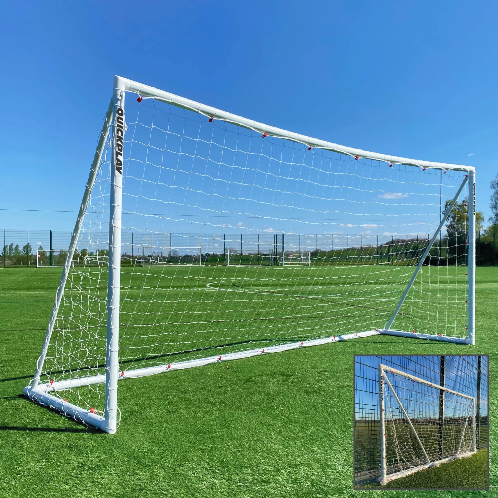 QUICKPLAY UK Q-FOLD Folding Football Goal 16x7'