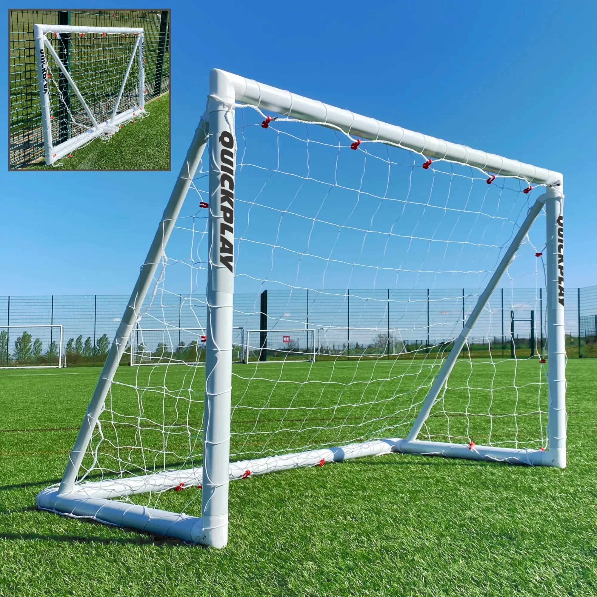 QUICKPLAY UK Q-FOLD Folding Football Goal 6x4'