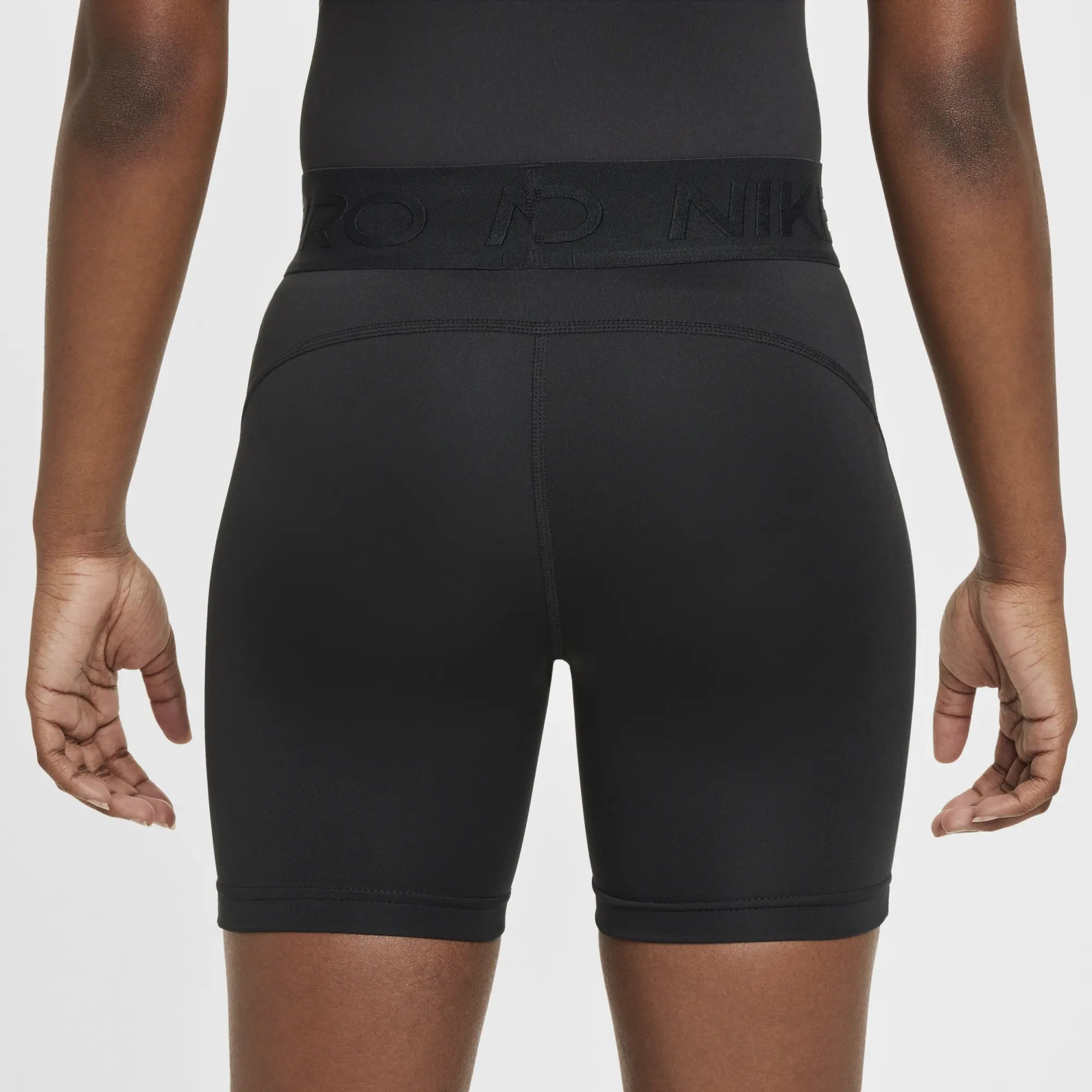 Nike Pro Girls' Dri-FIT 12.5cm (approx.) Shorts - Black - Polyester/Elastane