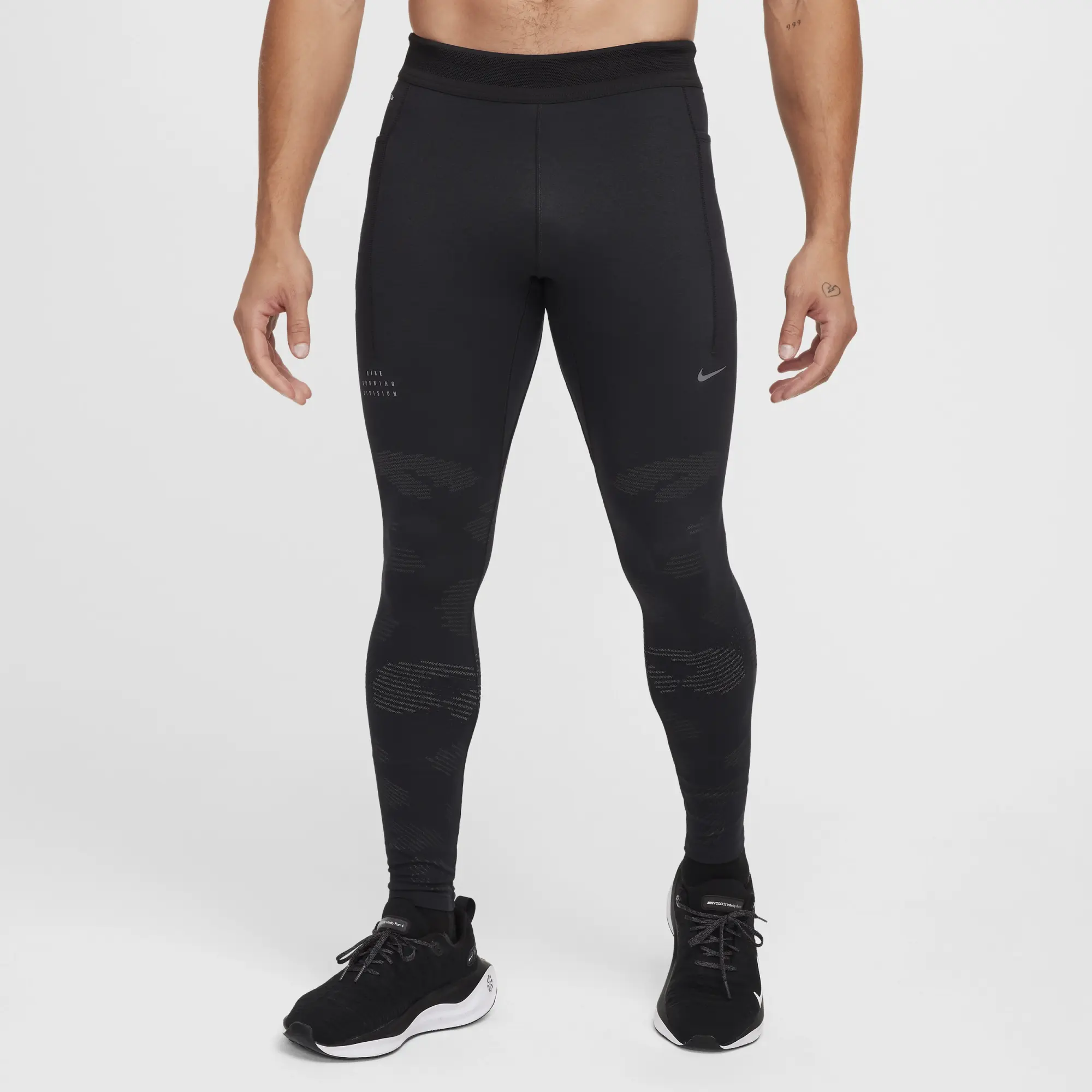 Nike Running Division Men's Dri-FIT ADV Running Tights - Black - Nylon/Polyester/Elastane