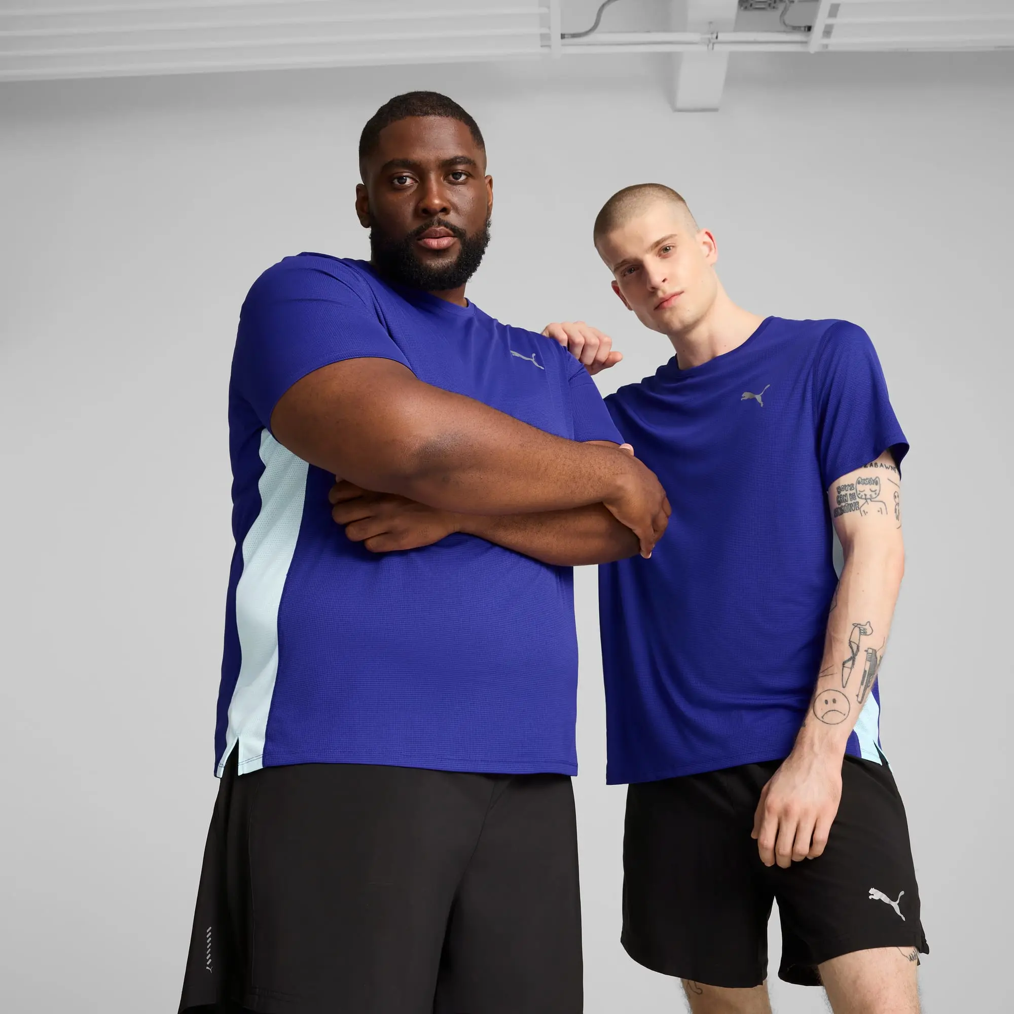 Puma Run Favorite Velocity Tee Running Top Mens - Blue