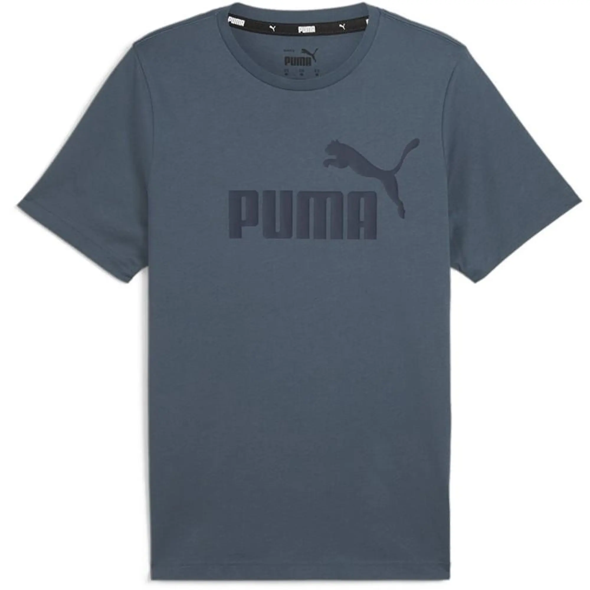 Puma Ess Logo Tee (S) T-Shirt Mens - Grey
