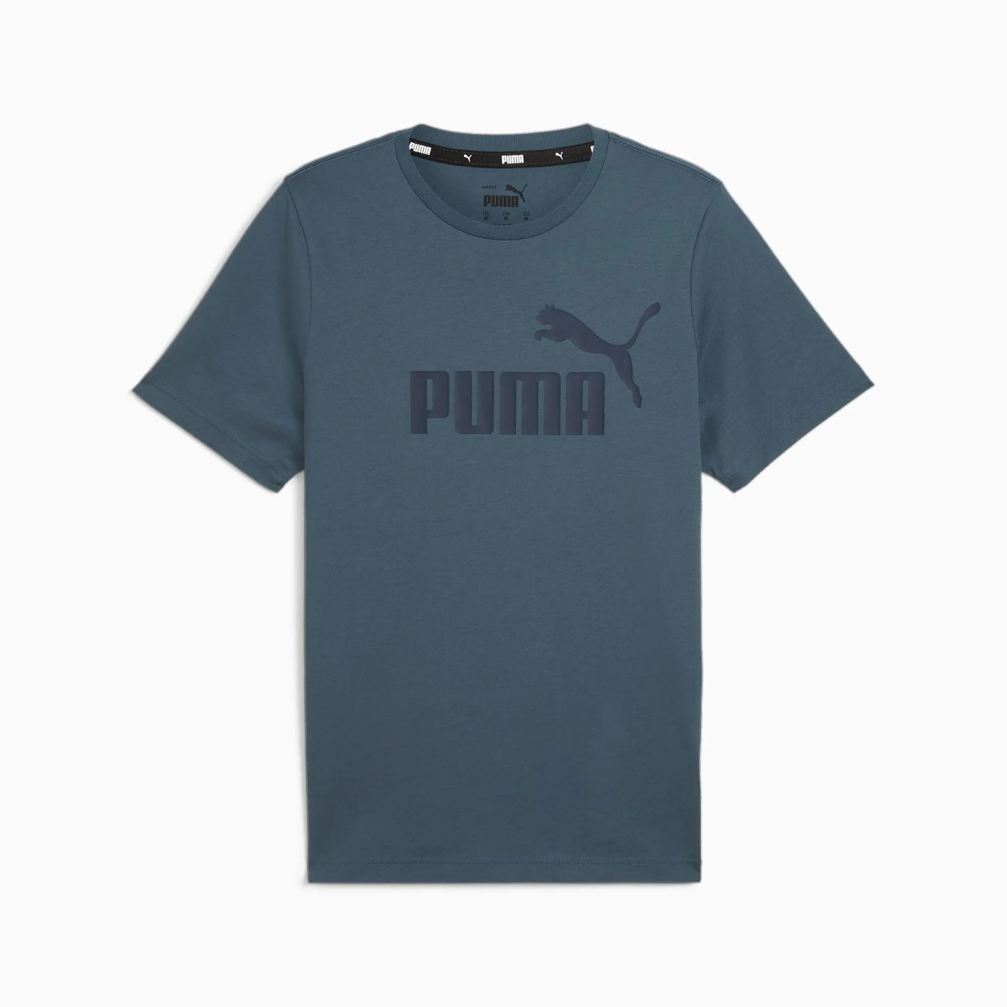Puma Ess Logo Tee (S) T-Shirt Mens - Grey