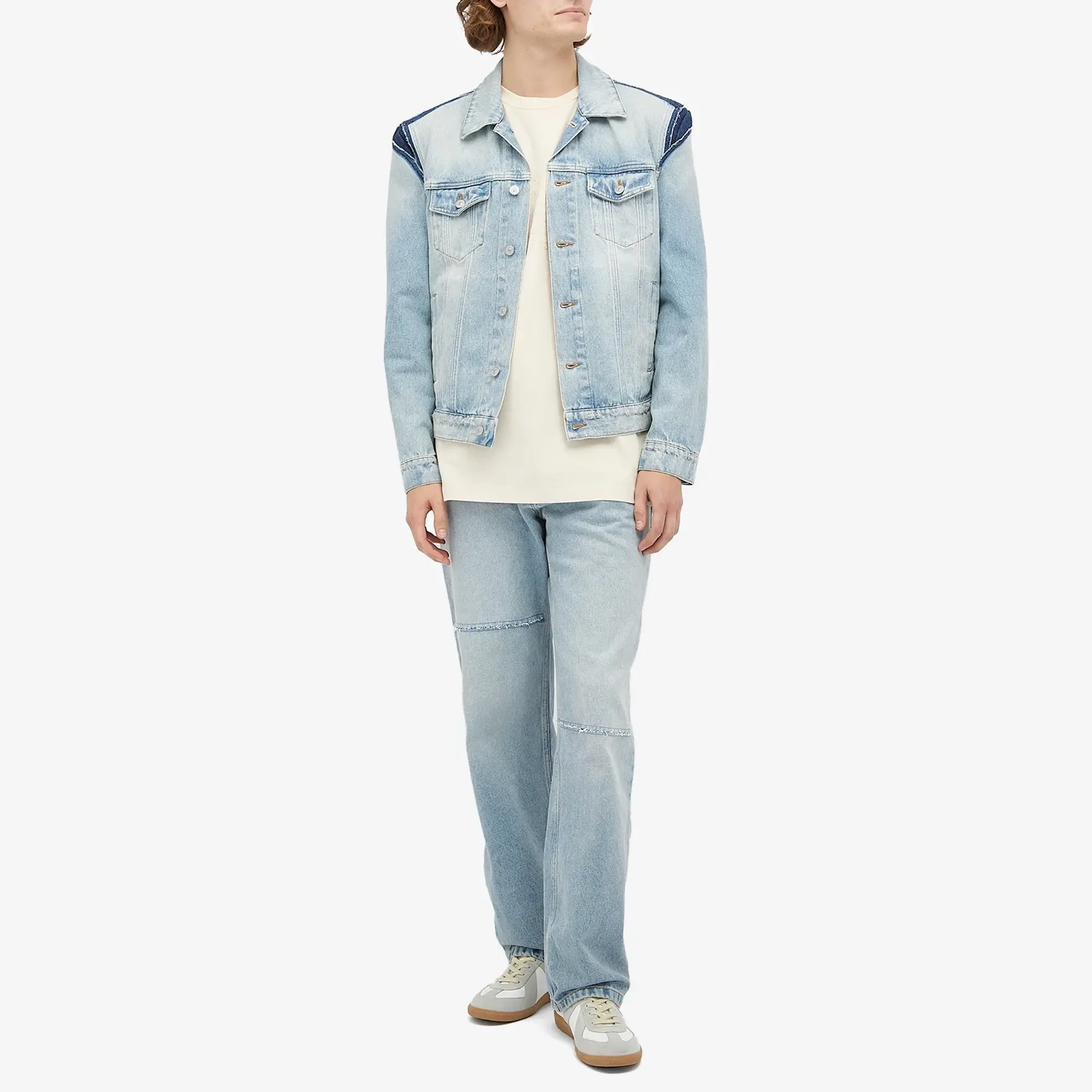MM6 Maison Margiela Men's Denim Jacket Light Blue