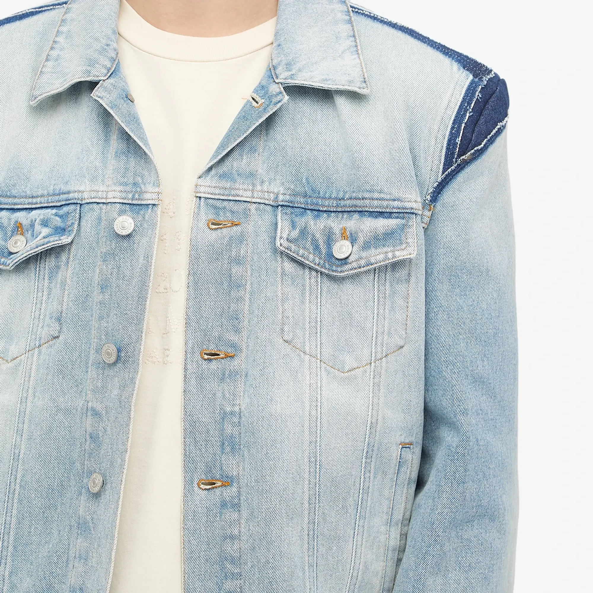 MM6 Maison Margiela Men's Denim Jacket Light Blue