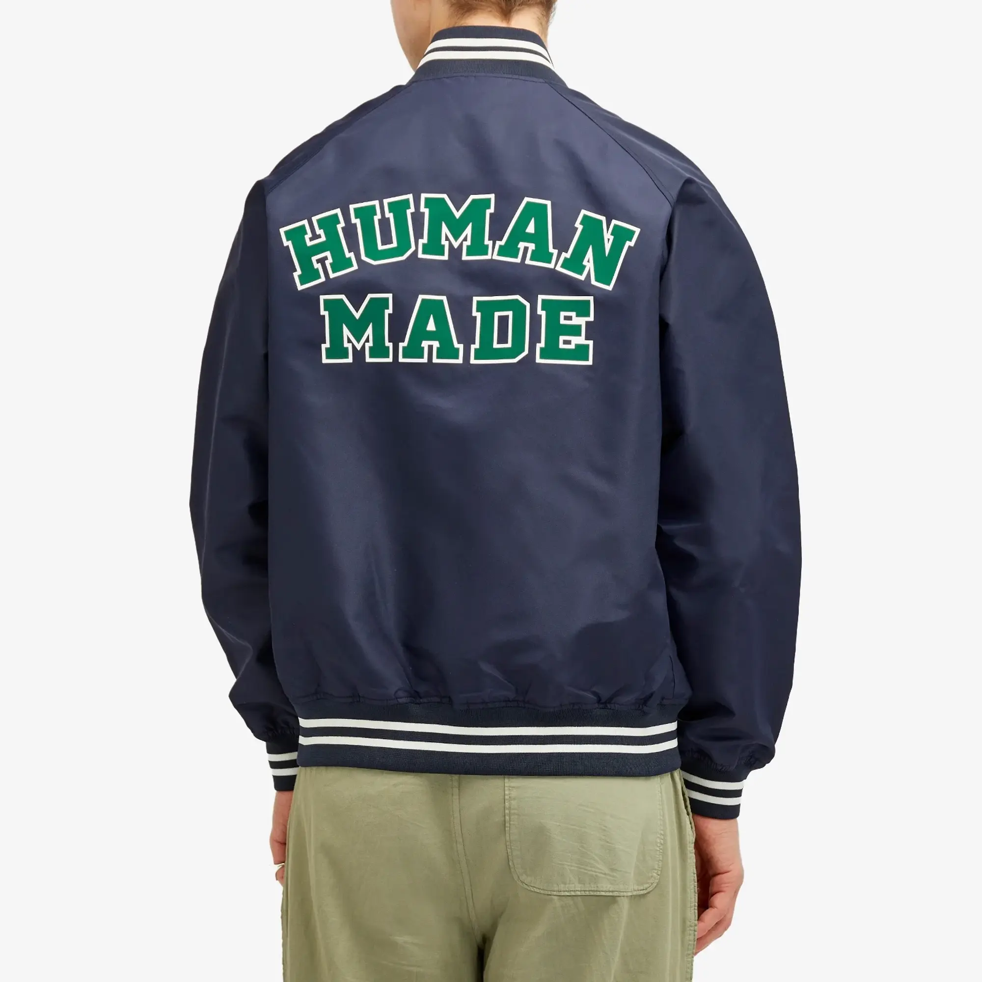 Human Made Men's nylon stadium jacket Navy