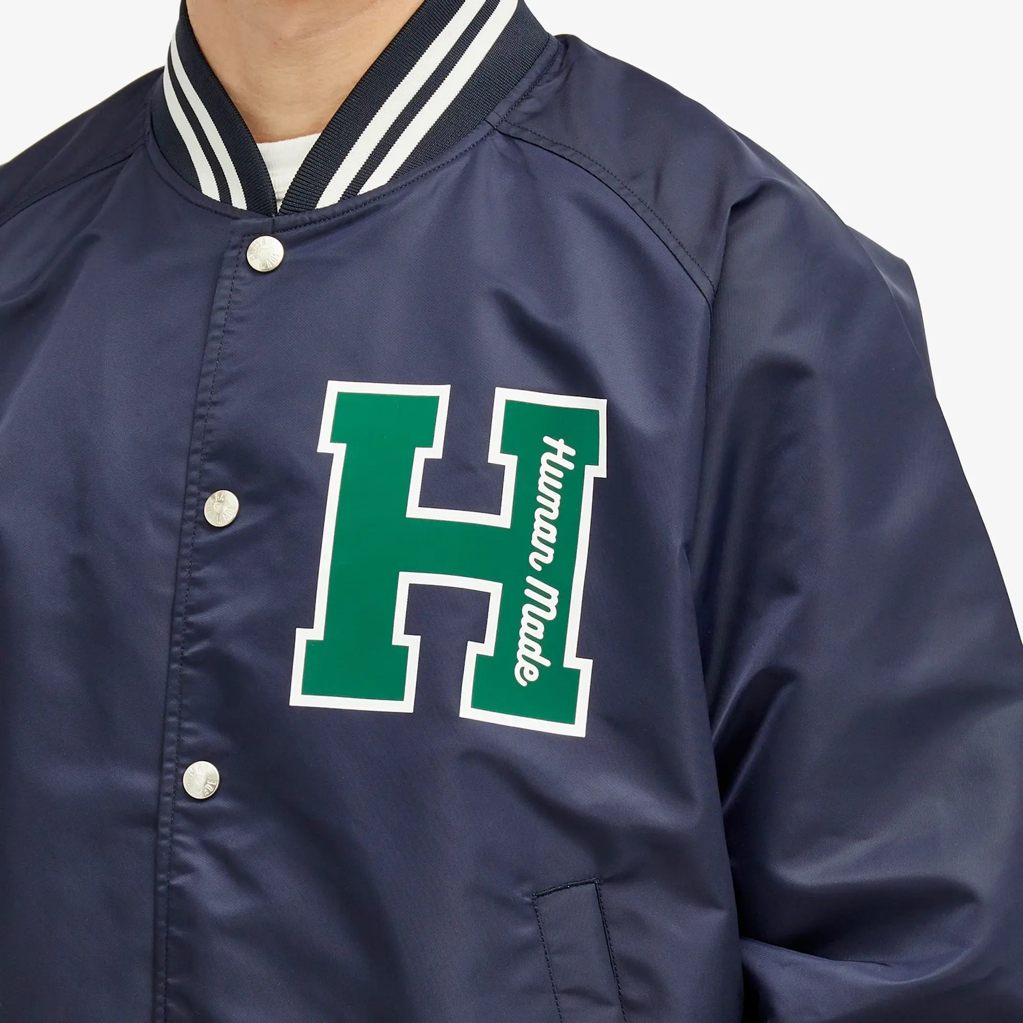 Human Made Men's nylon stadium jacket Navy