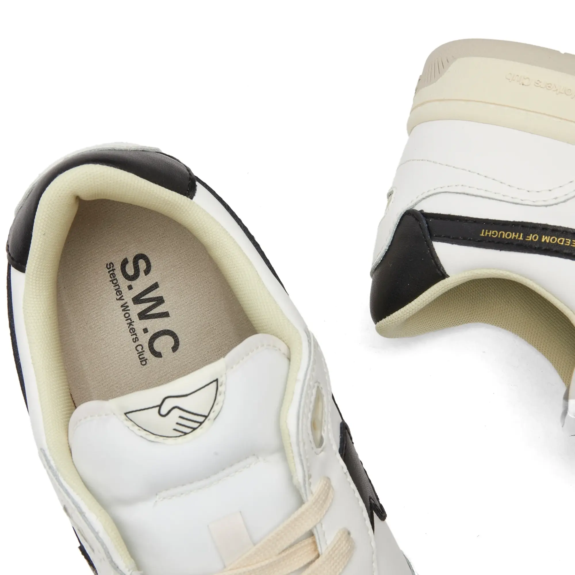 Stepney Workers Club Men's Pro Cup 01 S-Strike Sneaker White Black