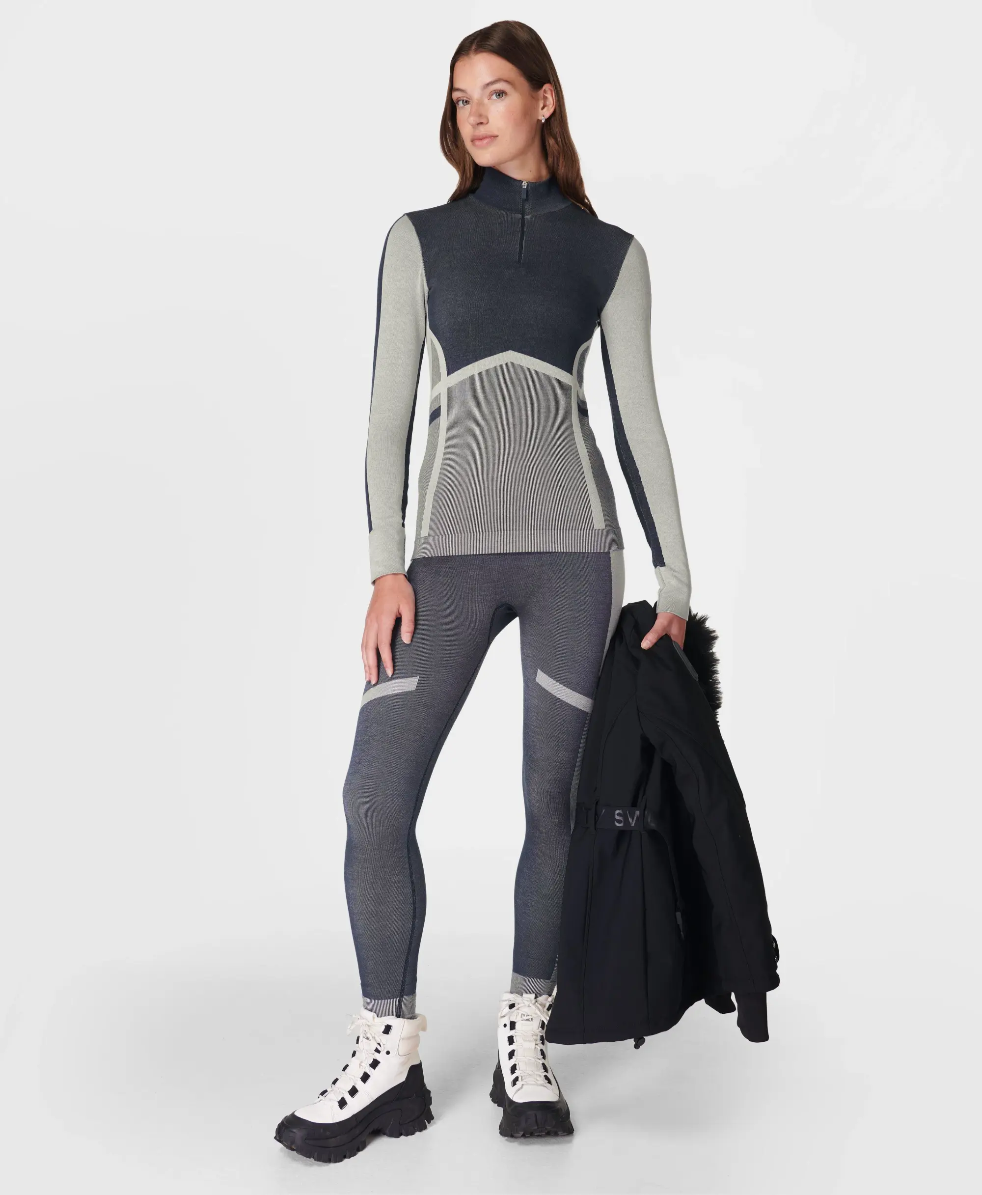 Sweaty Betty Modal Chevron Base Layer Legging