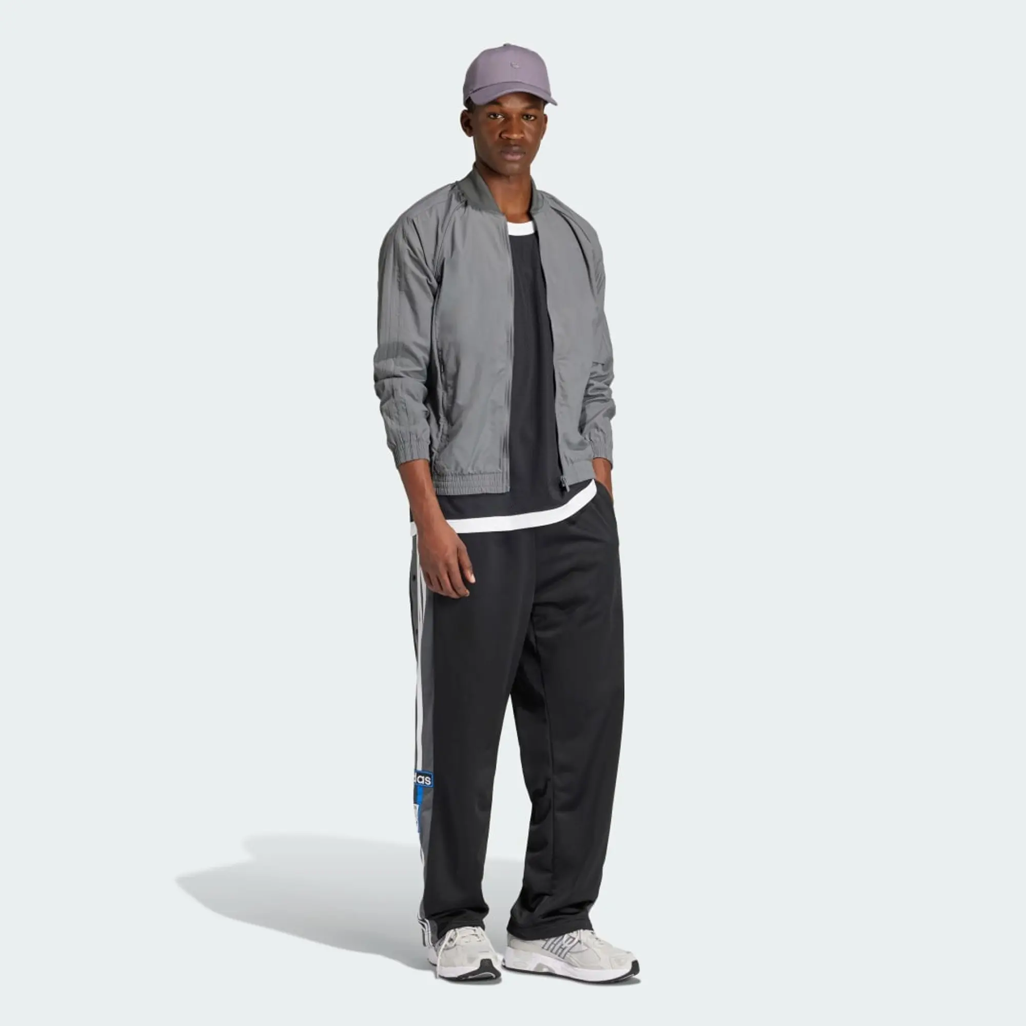 adidas Originals Woven Superstar Track Top - Grey - Size L - Grey